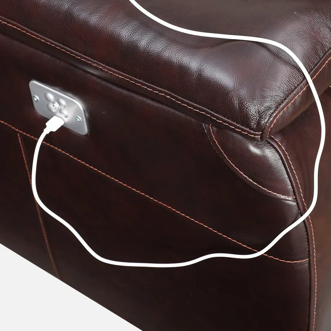 Plush Leather Electric Recliner - HomeTown