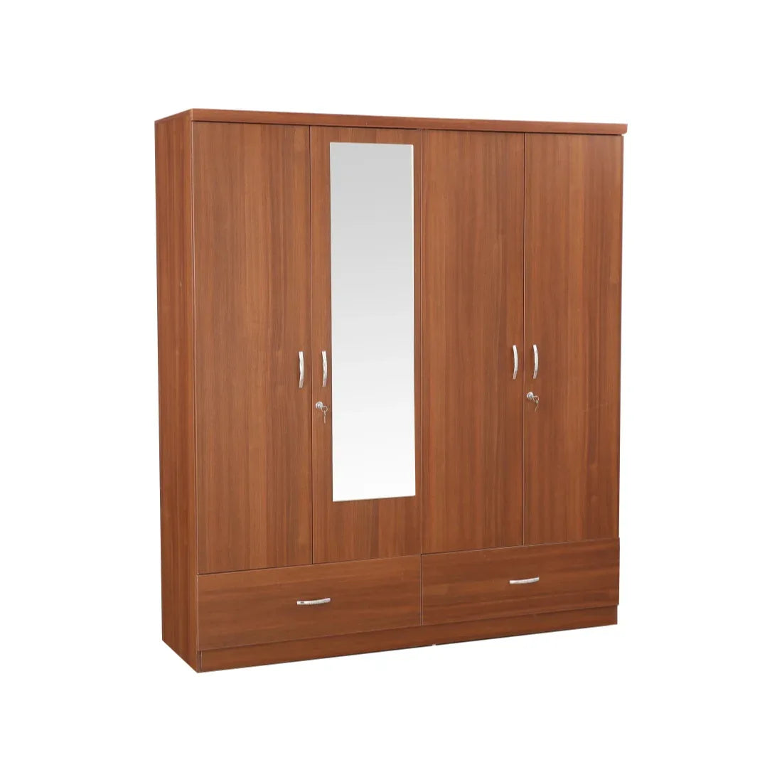 Ultima 4 door wardrobe in Walnut Finish - HomeTown