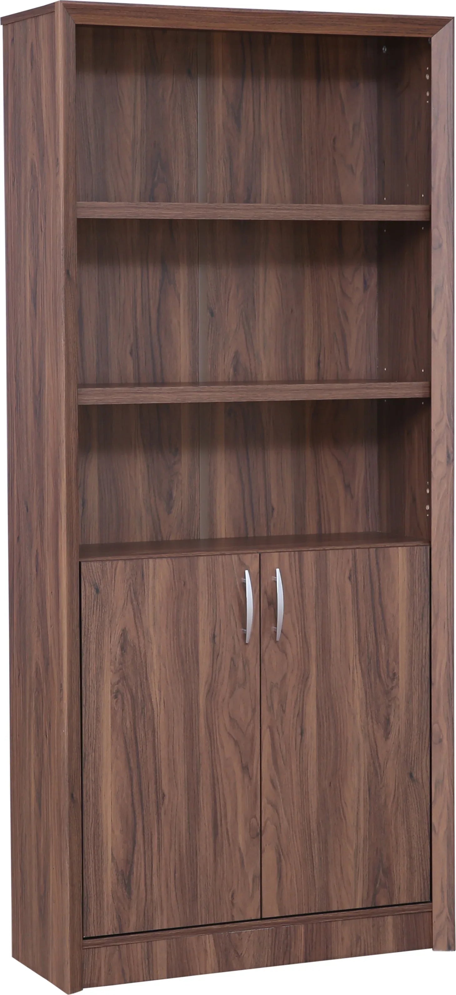 Stark Engineered Wood Open Book Case in Walnut Colour - HomeTown
