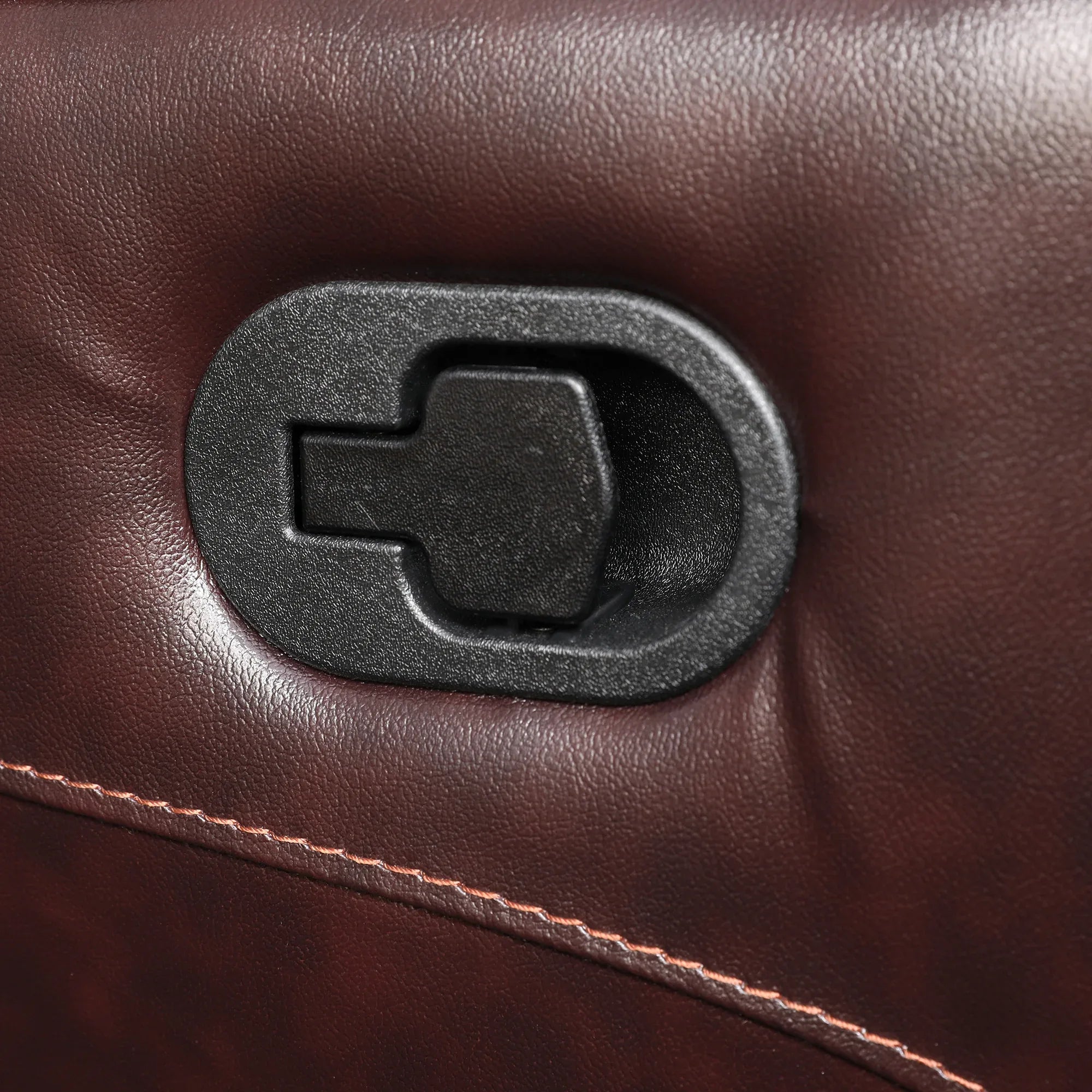 Charles Half Leather Three Seater Recliner - HomeTown