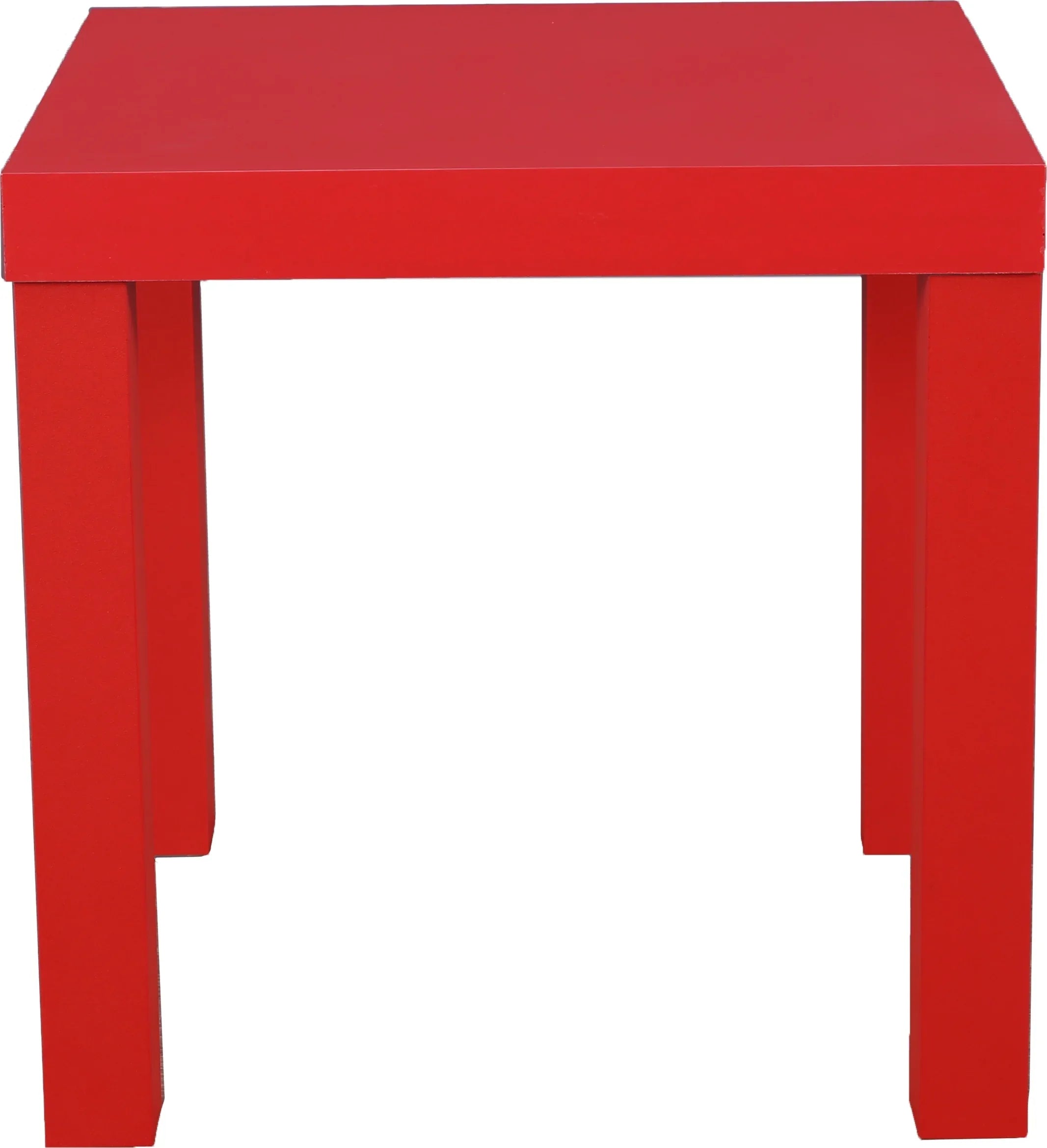 Larix Engineered Wood Side Table in Red Colour - HomeTown