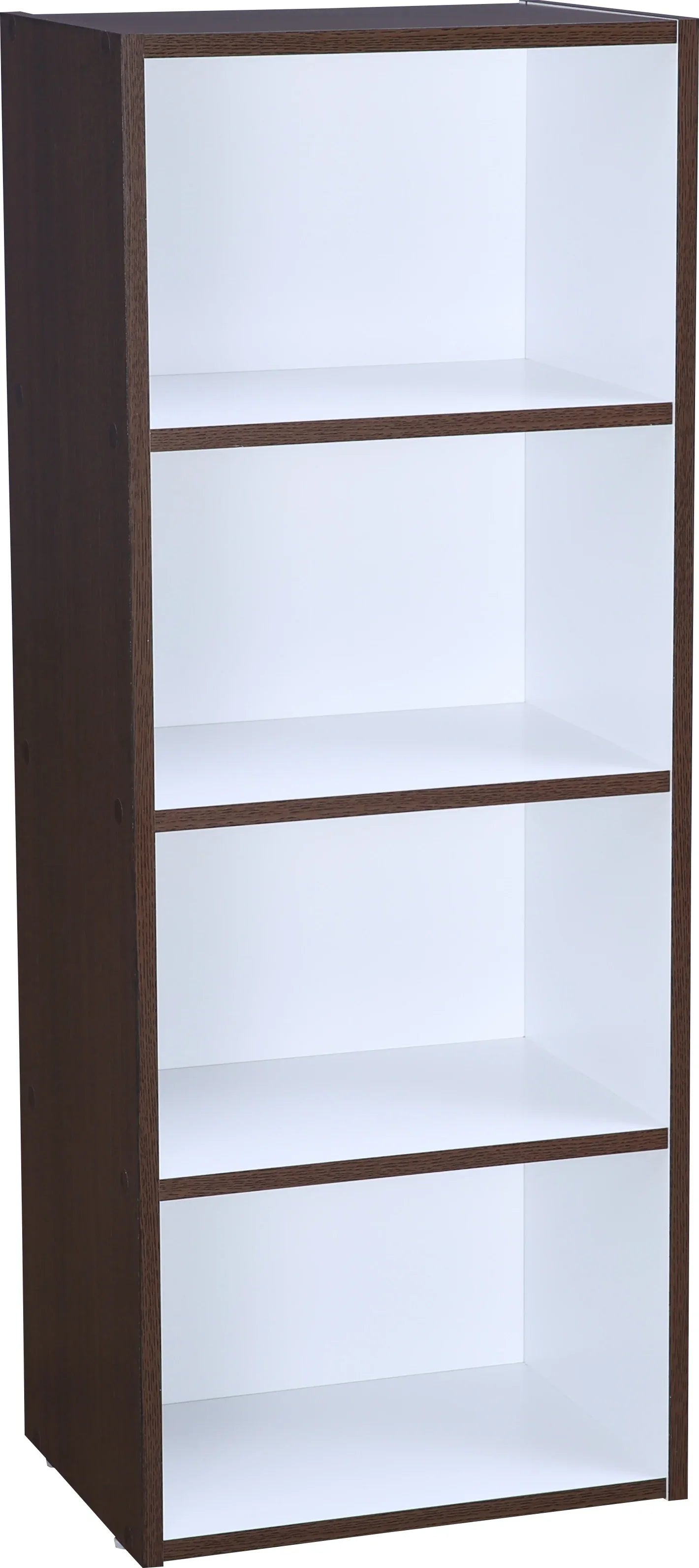 Mezzola Engineered Wood 4 Tier Bookshelf in Wenge Colour - HomeTown