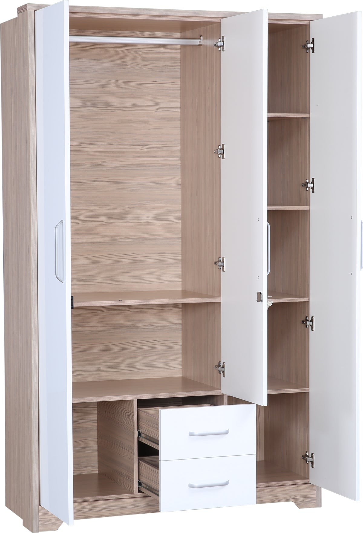 Ambra Three door Wardrobe in Oak Colour