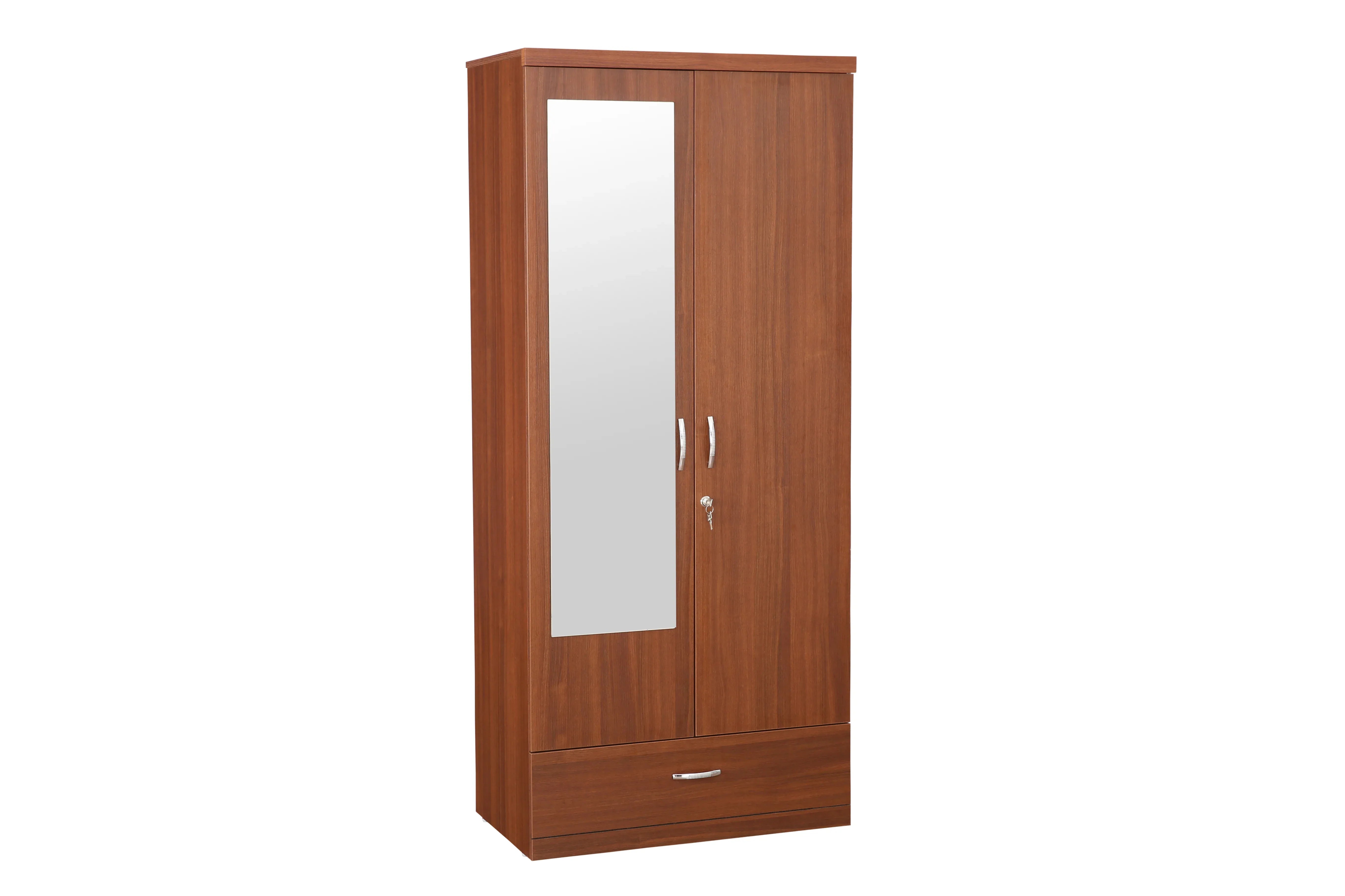 Ultima 2 door wardrobe in Walnut Finish - HomeTown