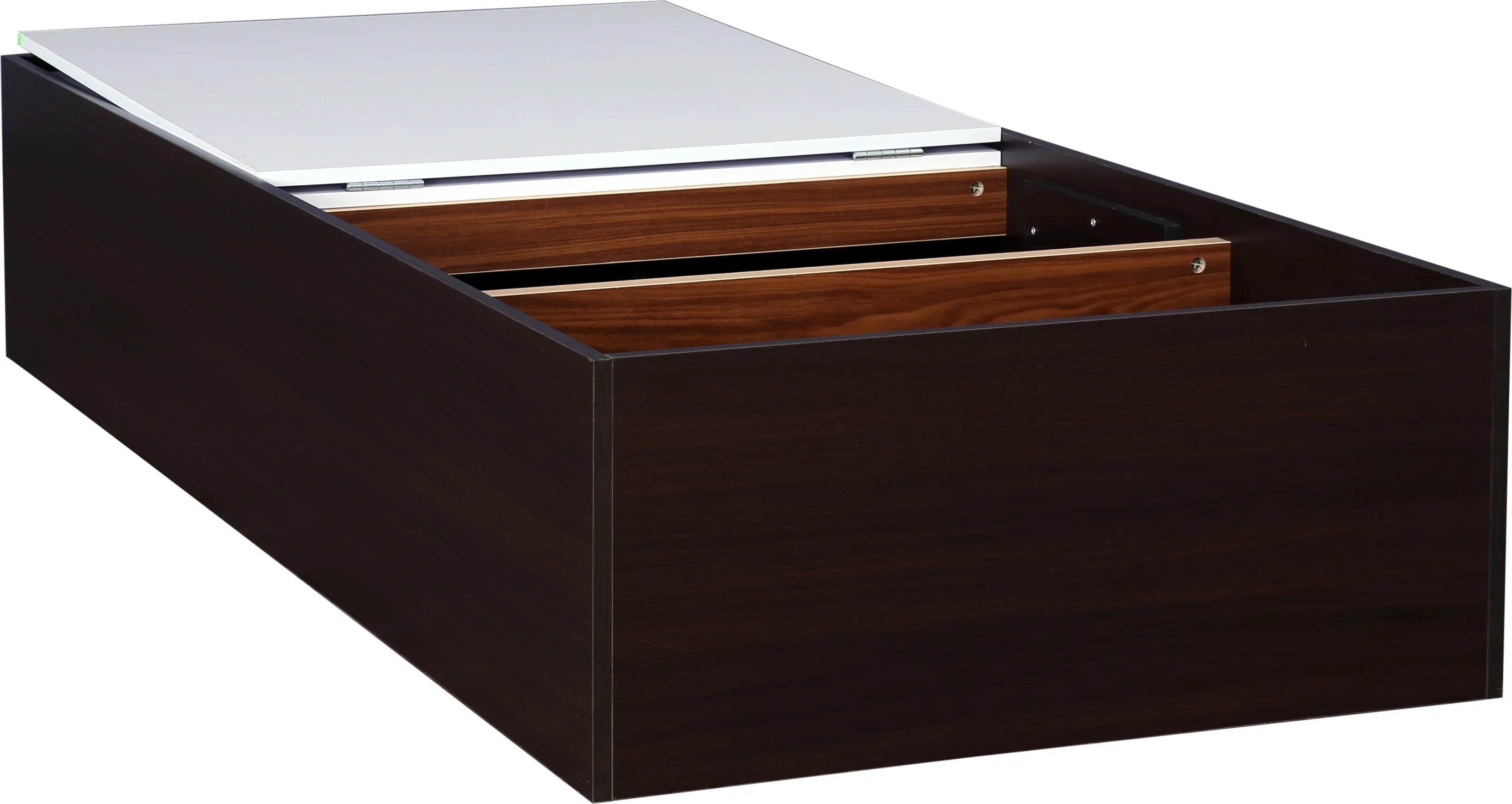 Ria Single bed with Box storage in Walnut Colour - HomeTown