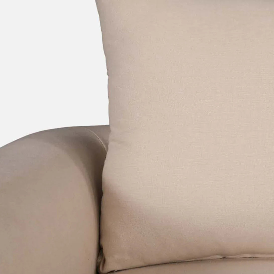 Bodhi Fabric Three Seater Sofa in Beige Colour - HomeTown