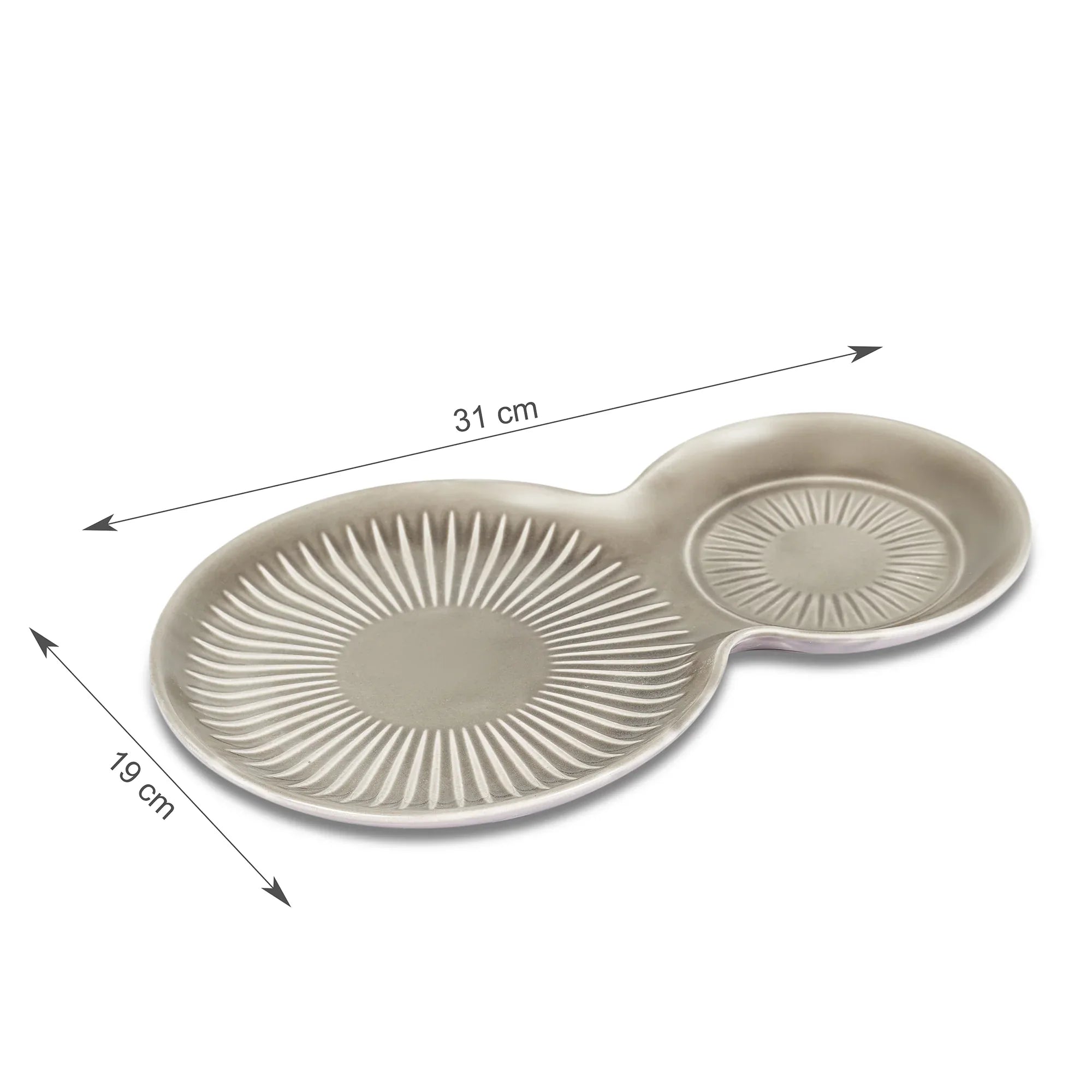 Ace Ceramic Soup Cup & Serving Platter Combo in Assorted Colour - HomeTown