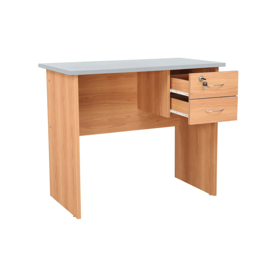 Simply Study Table in Honey + White Colour - HomeTown