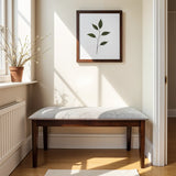 Luster Dining Bench for 4 Seater in Grey & Brown Colour