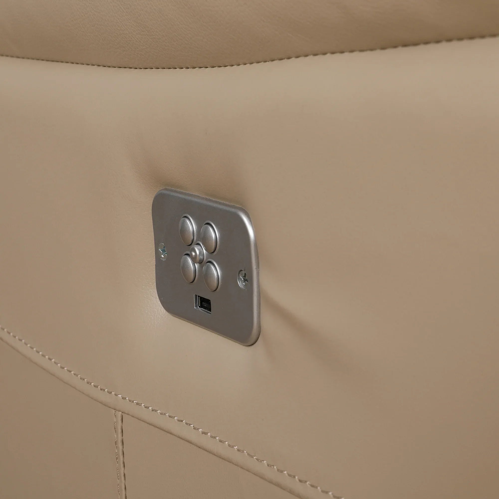 Plush Leather Electric Recliner - HomeTown