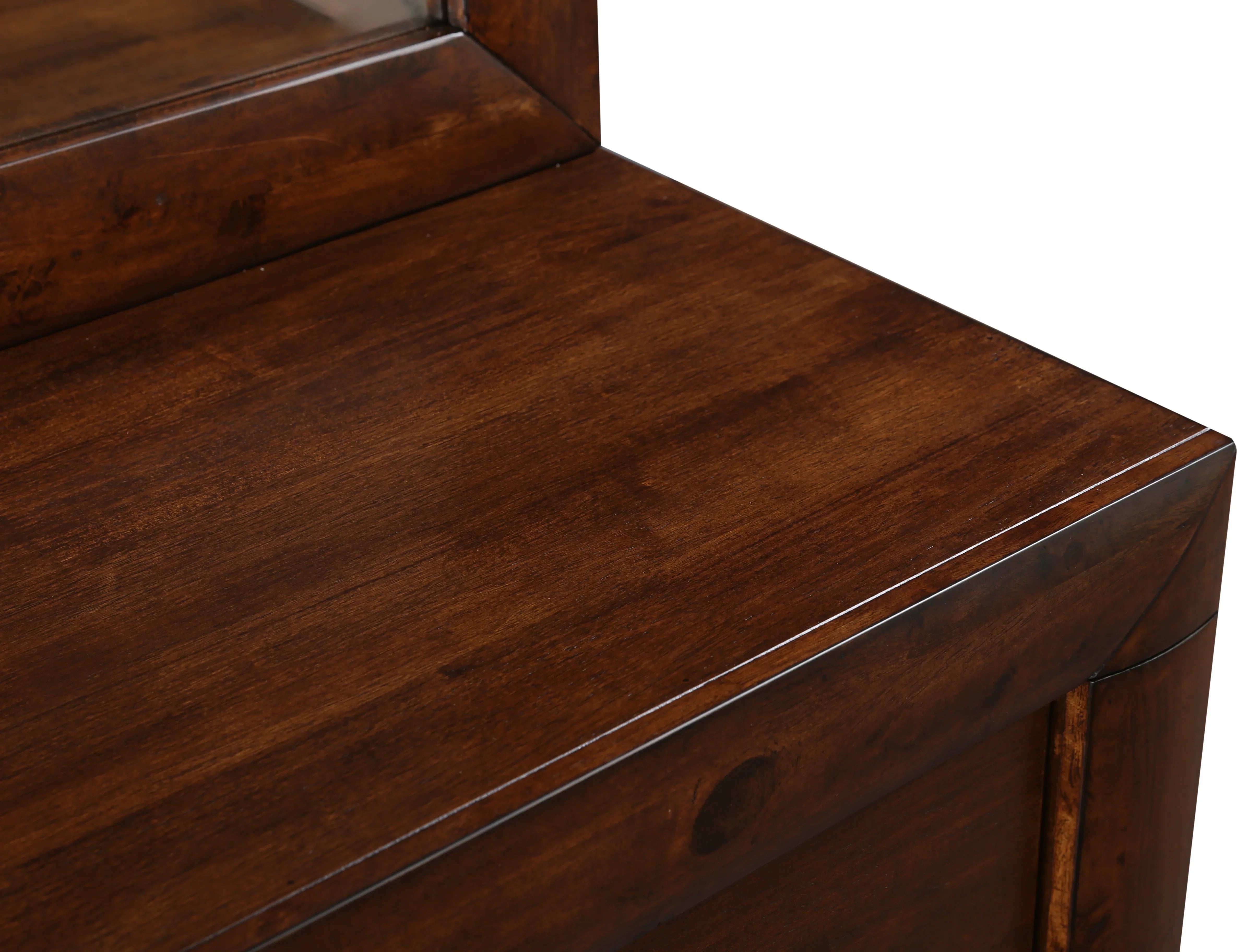 Casablanca Solidwood Dresser with mirror in Walnut Colour - HomeTown