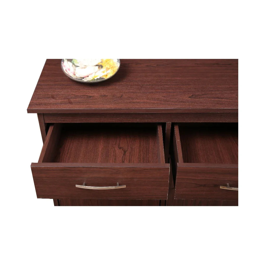 Albert Engineered Wood 2 Door Cabinet in Cherry Brown Colour - HomeTown