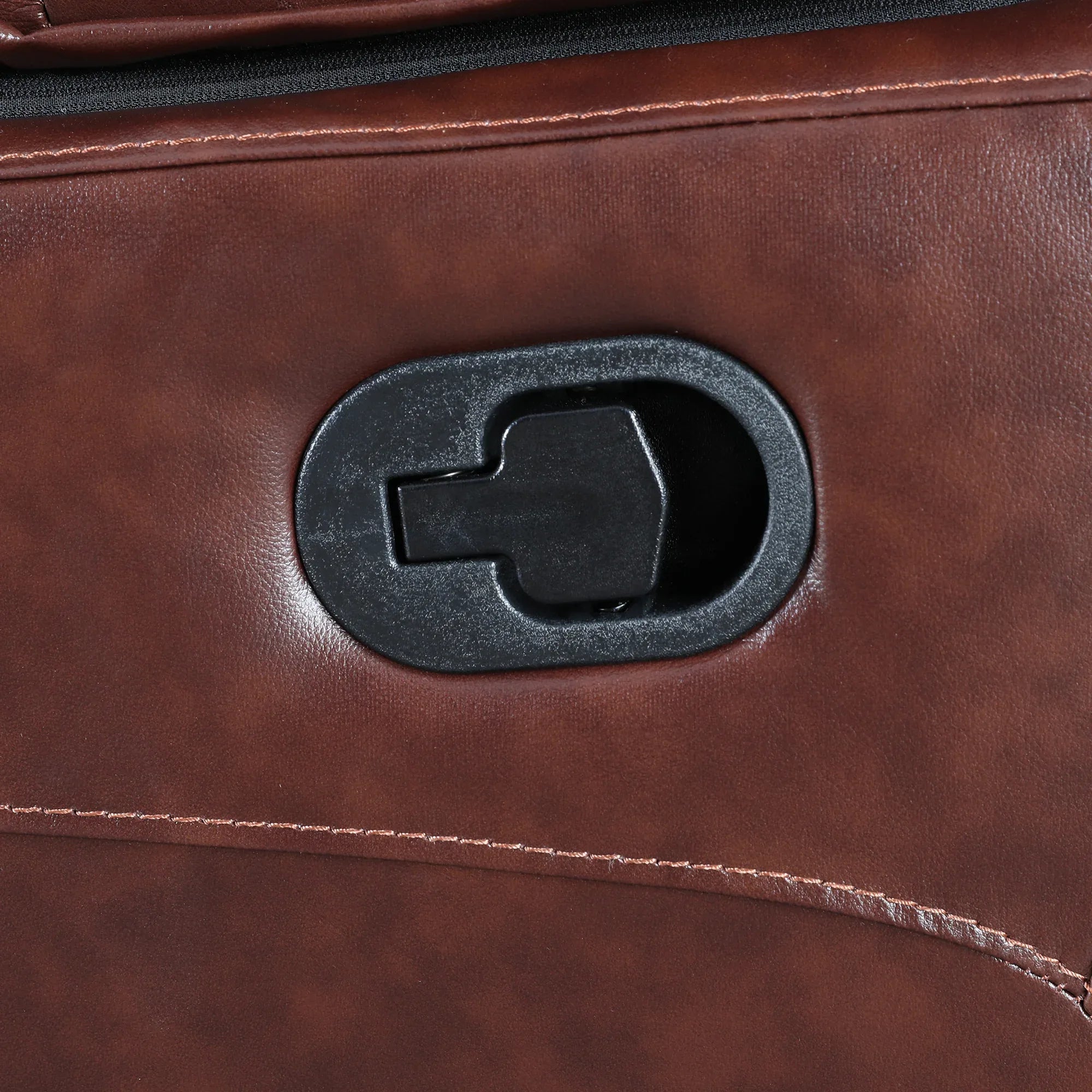 Charles Half Leather Three Seater Recliner - HomeTown