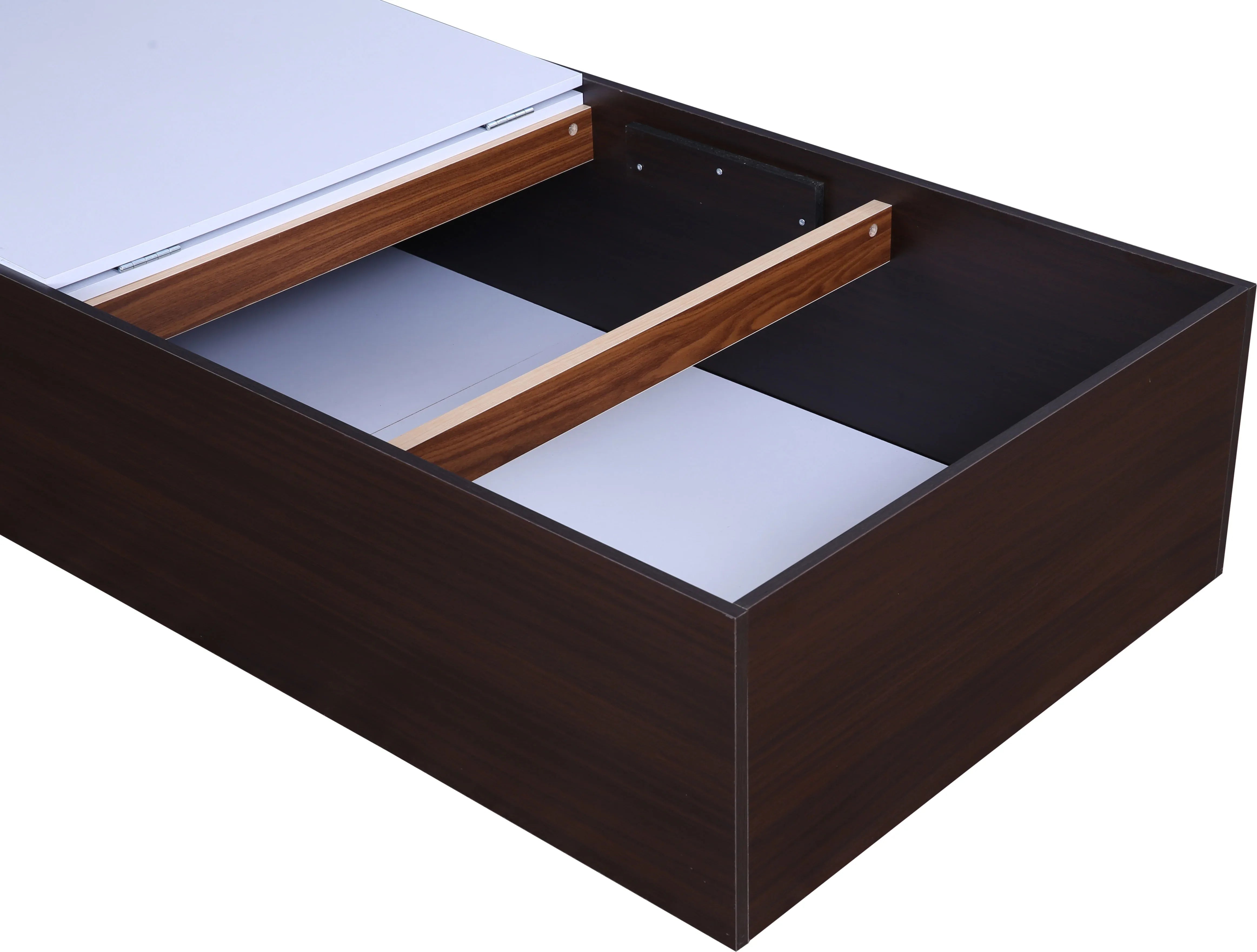 Ria Single bed with Box storage in Walnut Colour - HomeTown