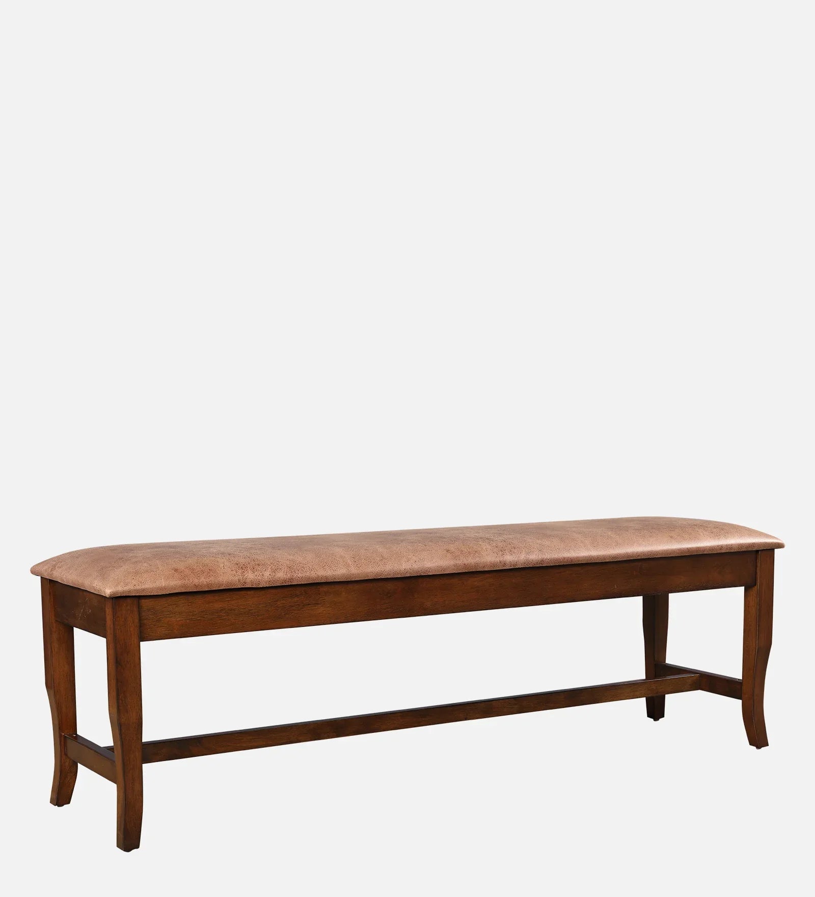 Nexus Marble Finish Six Seater Dining Set With Bench in Antique Cherry Colour - HomeTown