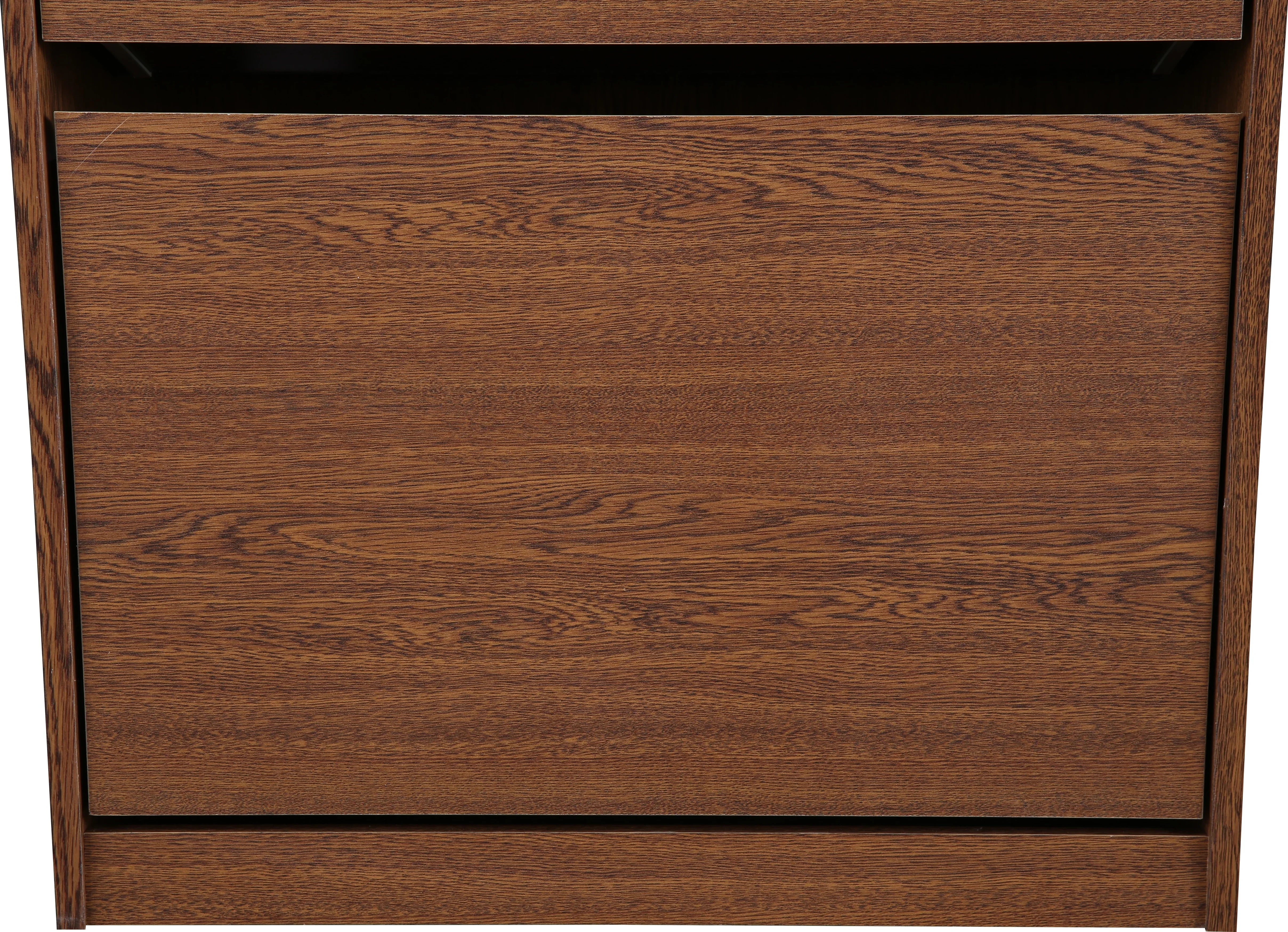 Alder Engineered Wood 3 tier Shoe Rack in Oak Colour - HomeTown