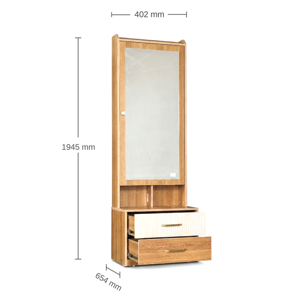Grace Dressing Table Sebastain Oak dimensions