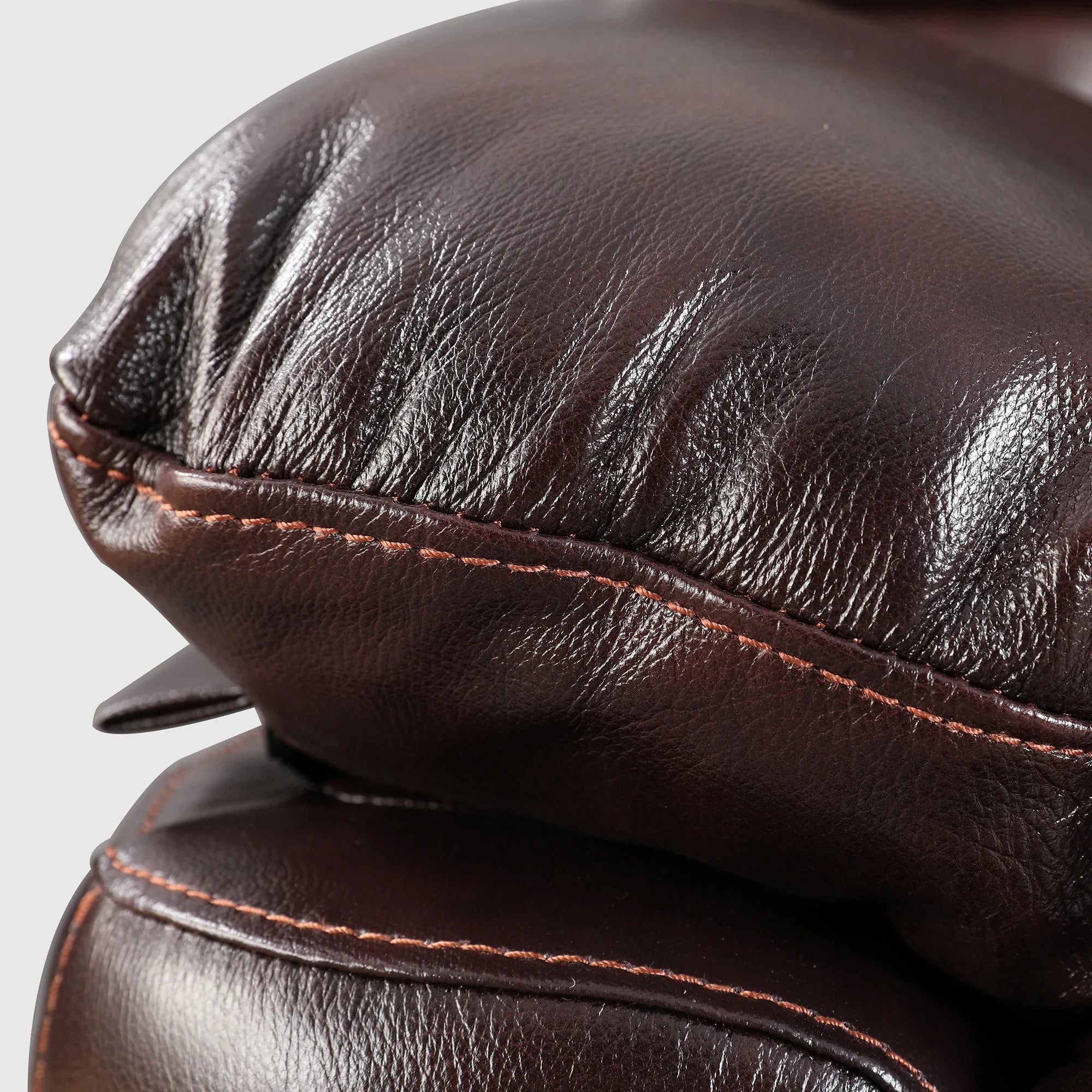 Charles Half Leather Three Seater Recliner - HomeTown