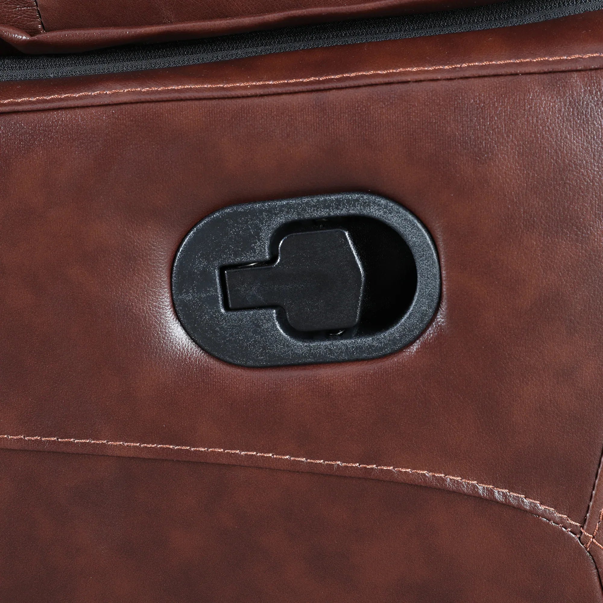 Charles Half Leather Two Seater Recliner - HomeTown