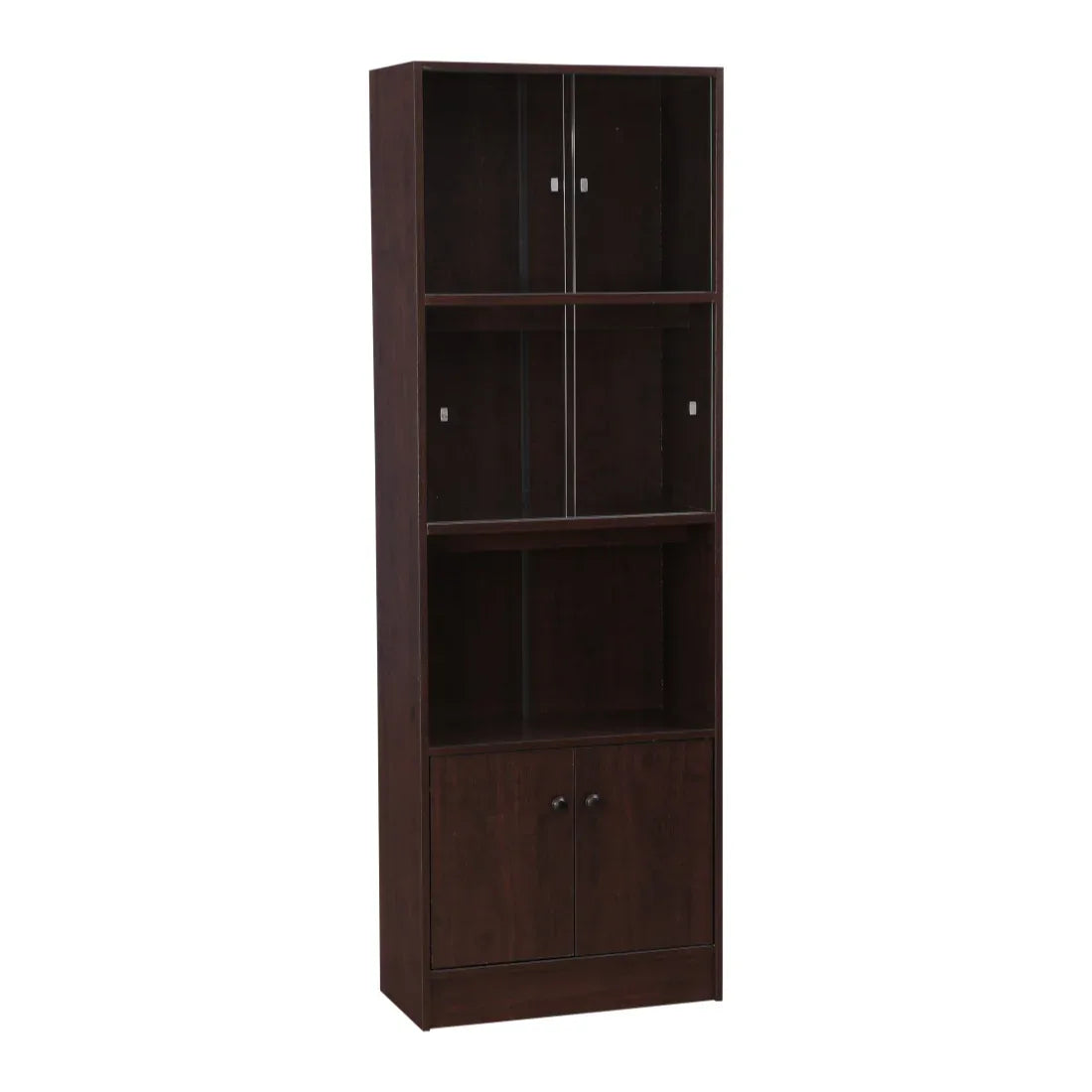Crony Engineered Wood Medium Book Shelf in Wenge Colour - HomeTown