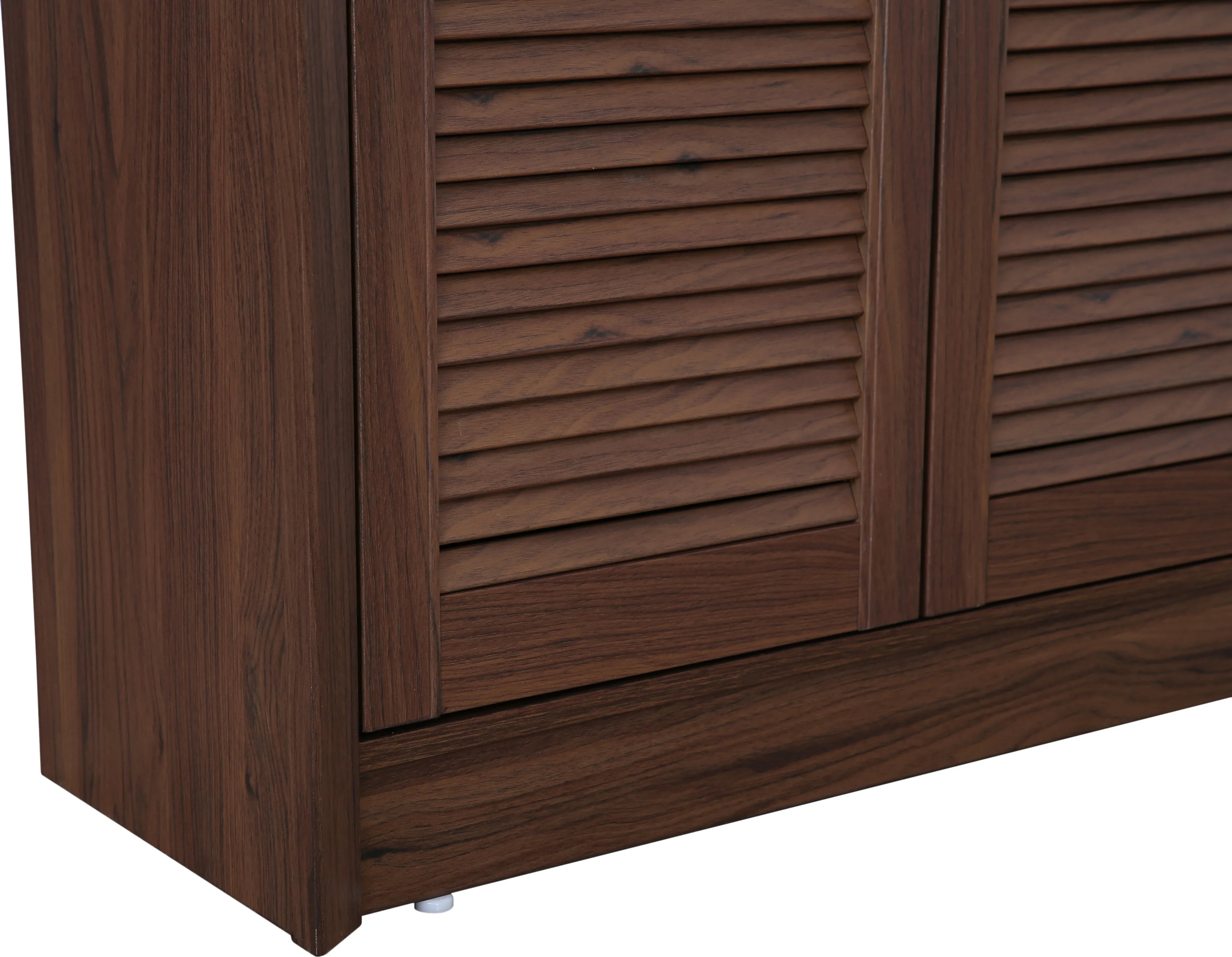 Stark Engineered Wood 4 door Book Case in Walnut Colour - HomeTown