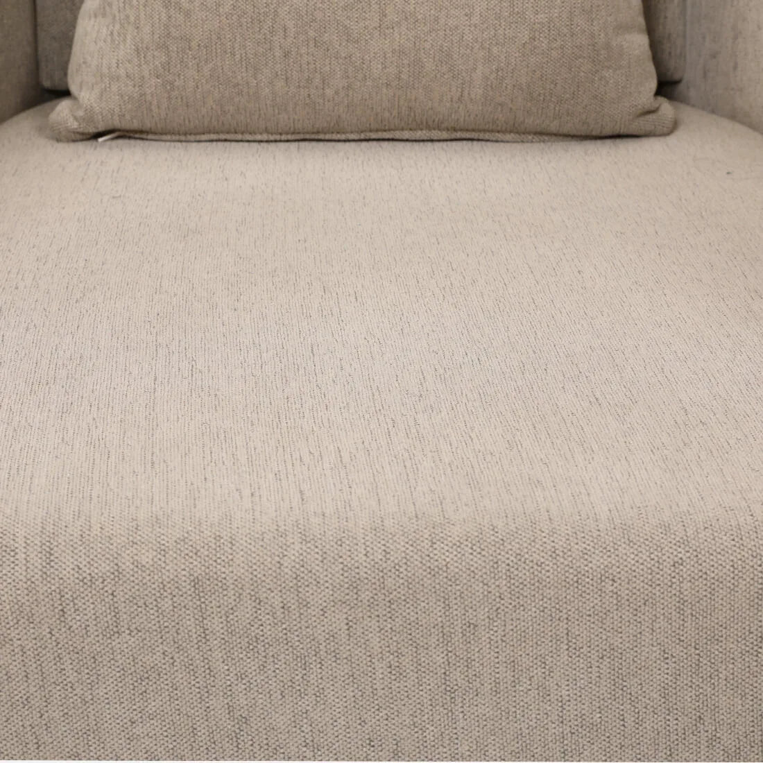 Siam Solidwood Single Seater Sofa in Beige Colour - HomeTown