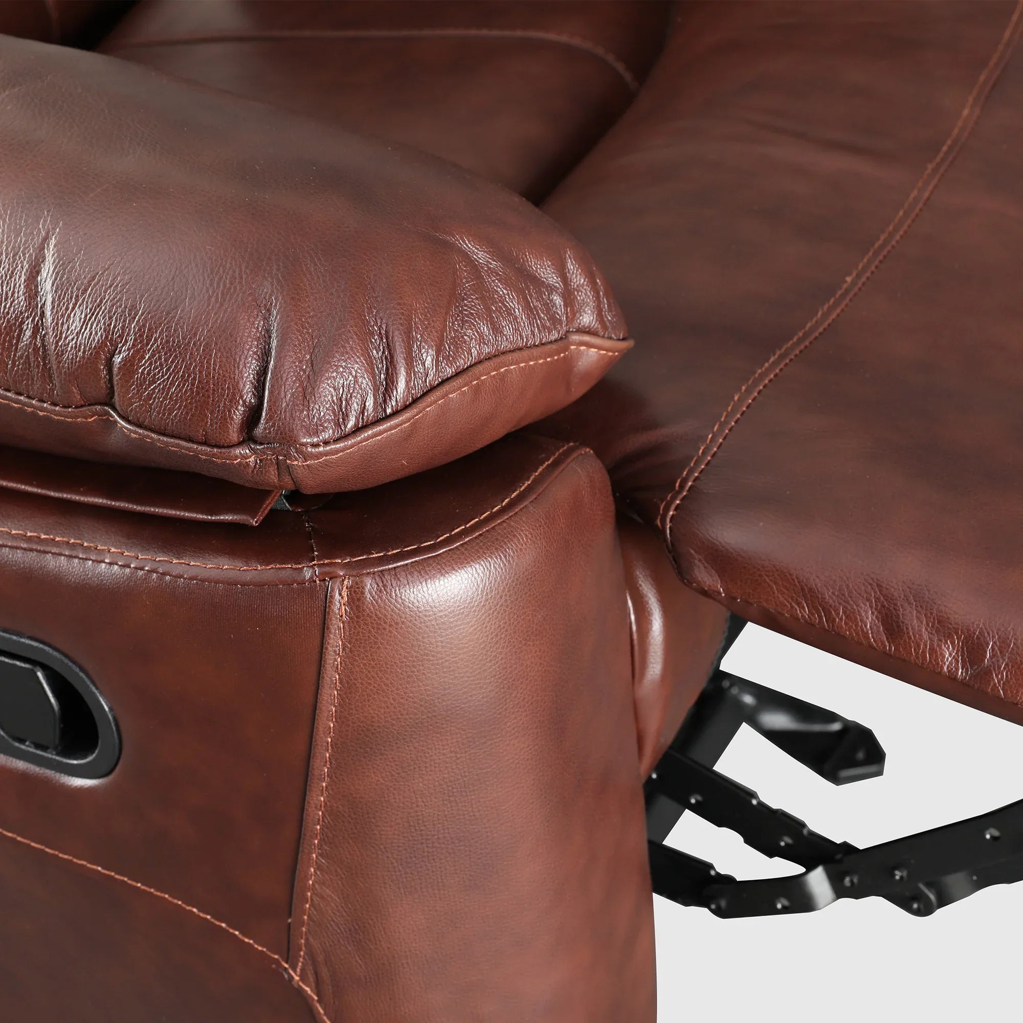 Charles Half Leather Single Seater Recliner - HomeTown