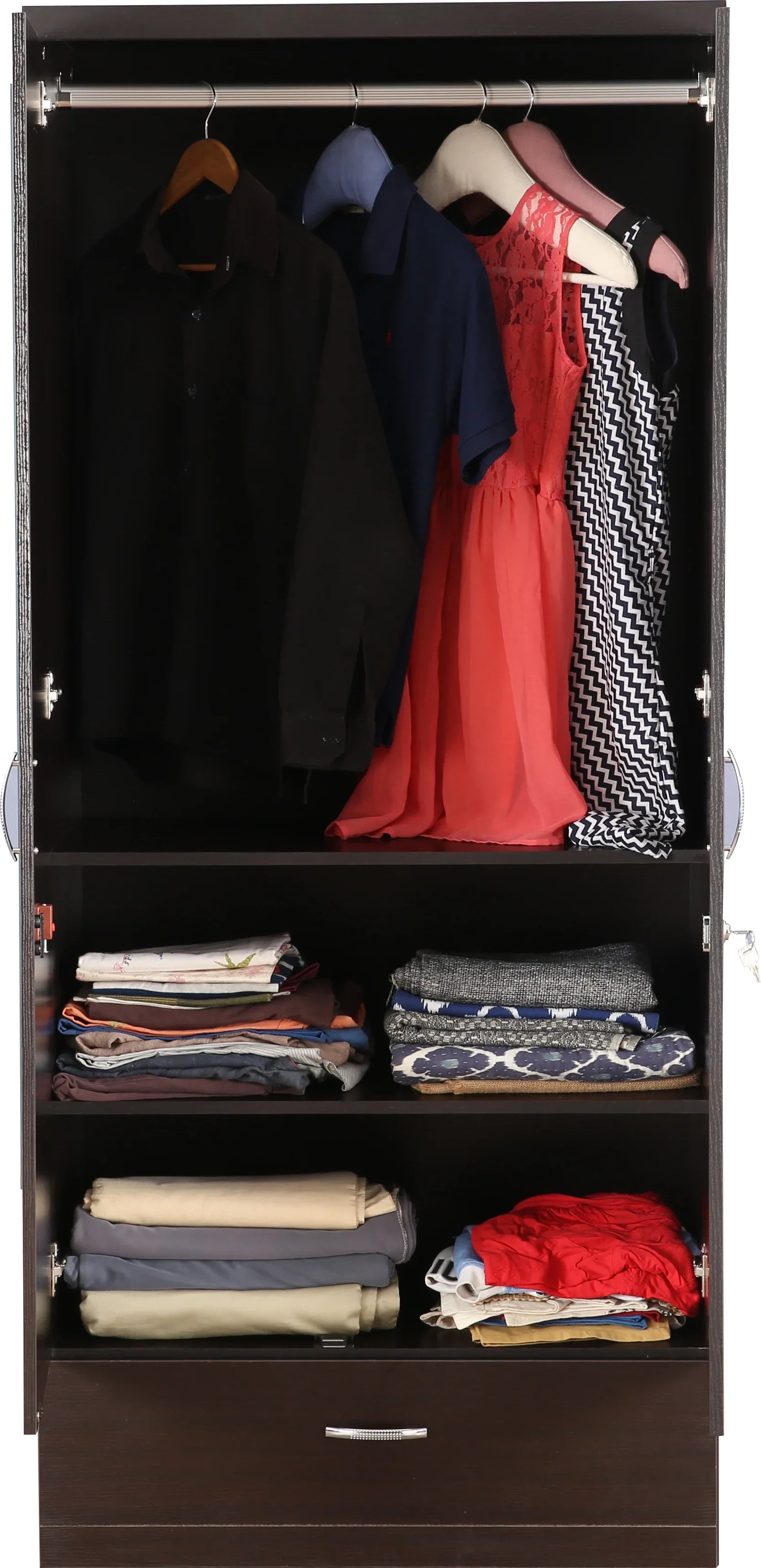 Utsav Two Door Wardrobe with Mirror - HomeTown