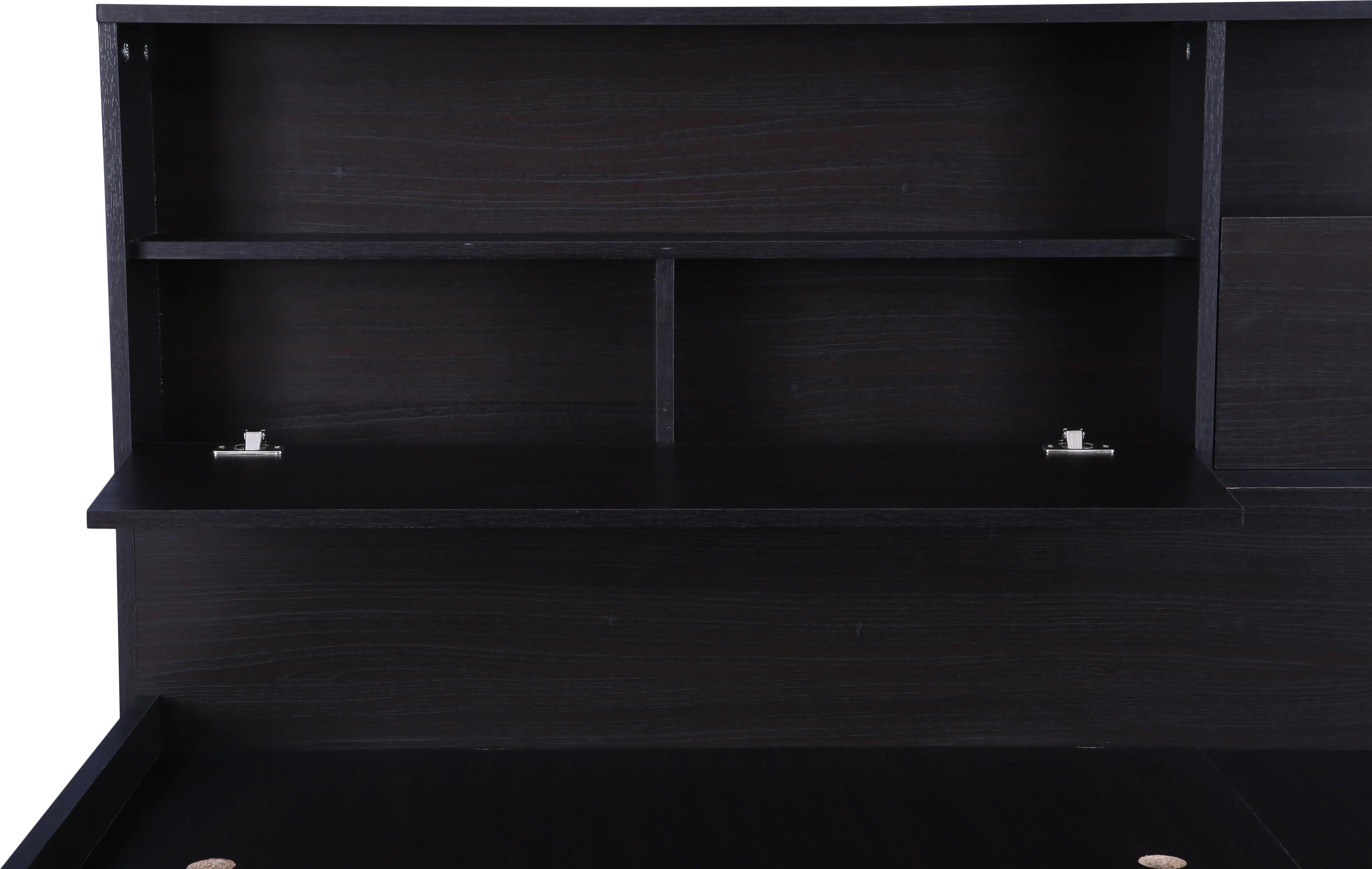 Alex King bed with Box storage in Dark Walnut Colour - HomeTown