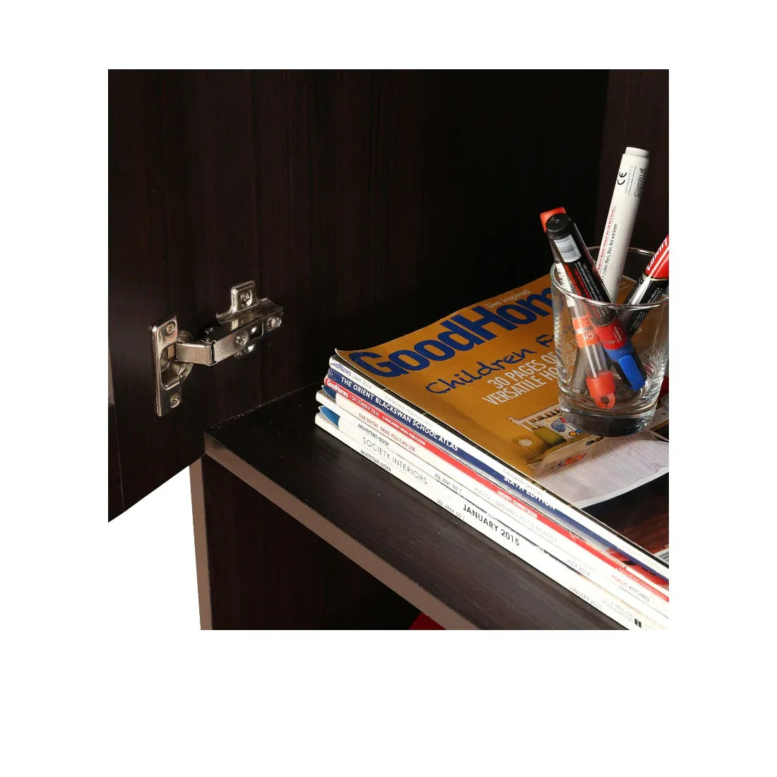 Missouri Engineered Wood Wall Unit in Dark Walnut Colour - HomeTown