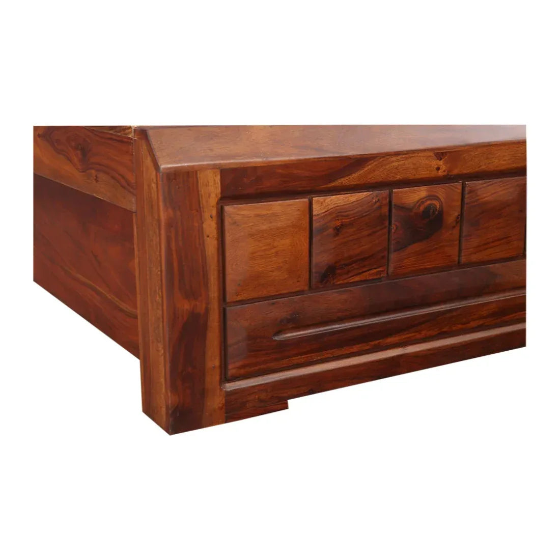 Woodrow Sheesham Wood (Rosewood) bed with storage in Honey Colour - HomeTown