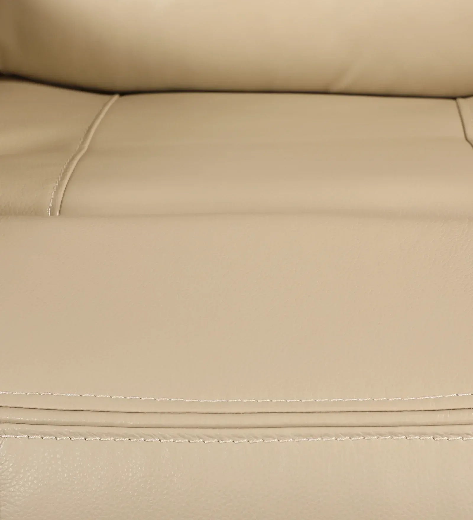 Murray Half Leather Recliner In Beige Colour - HomeTown