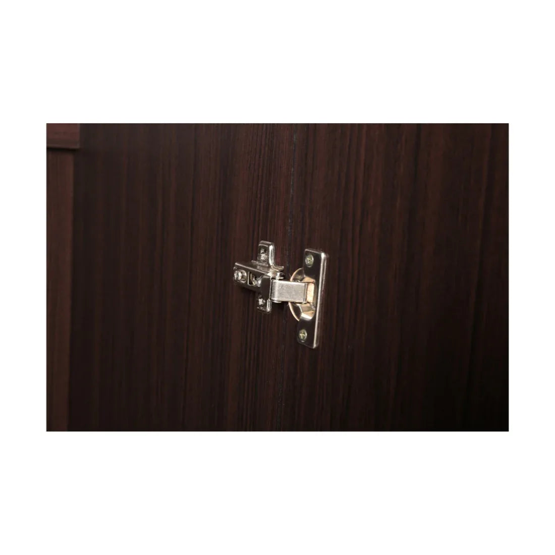 Willy Engineered Wood 3 door wardrobe in Walnut Finish - HomeTown