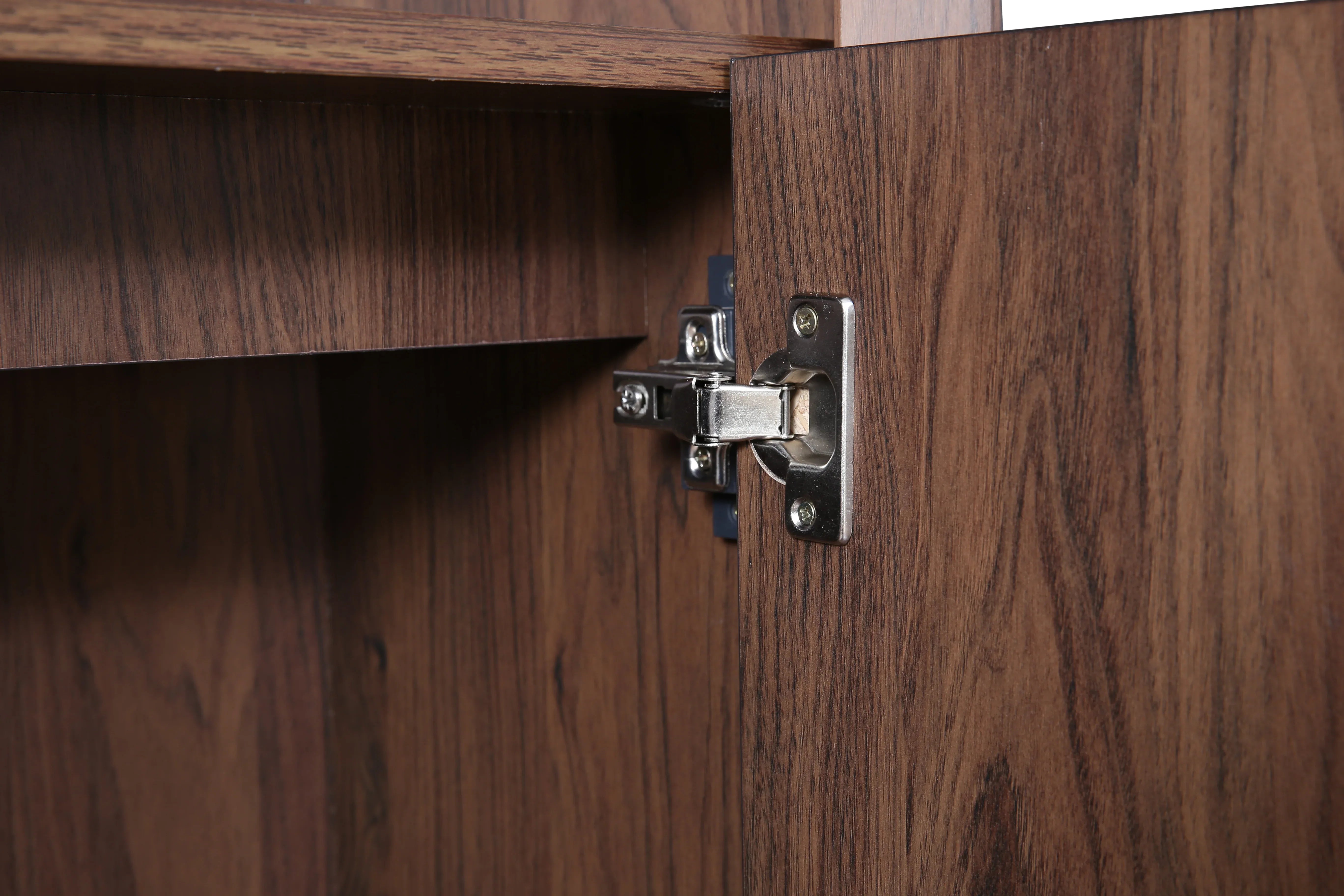 Stark Engineered Wood Open Book Case in Walnut Colour - HomeTown