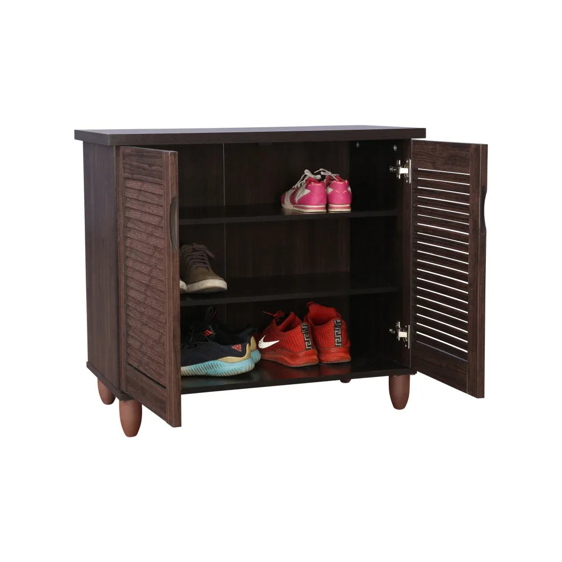 Riveria Engineered Wood Shoe Rack in Wenge Colour - HomeTown