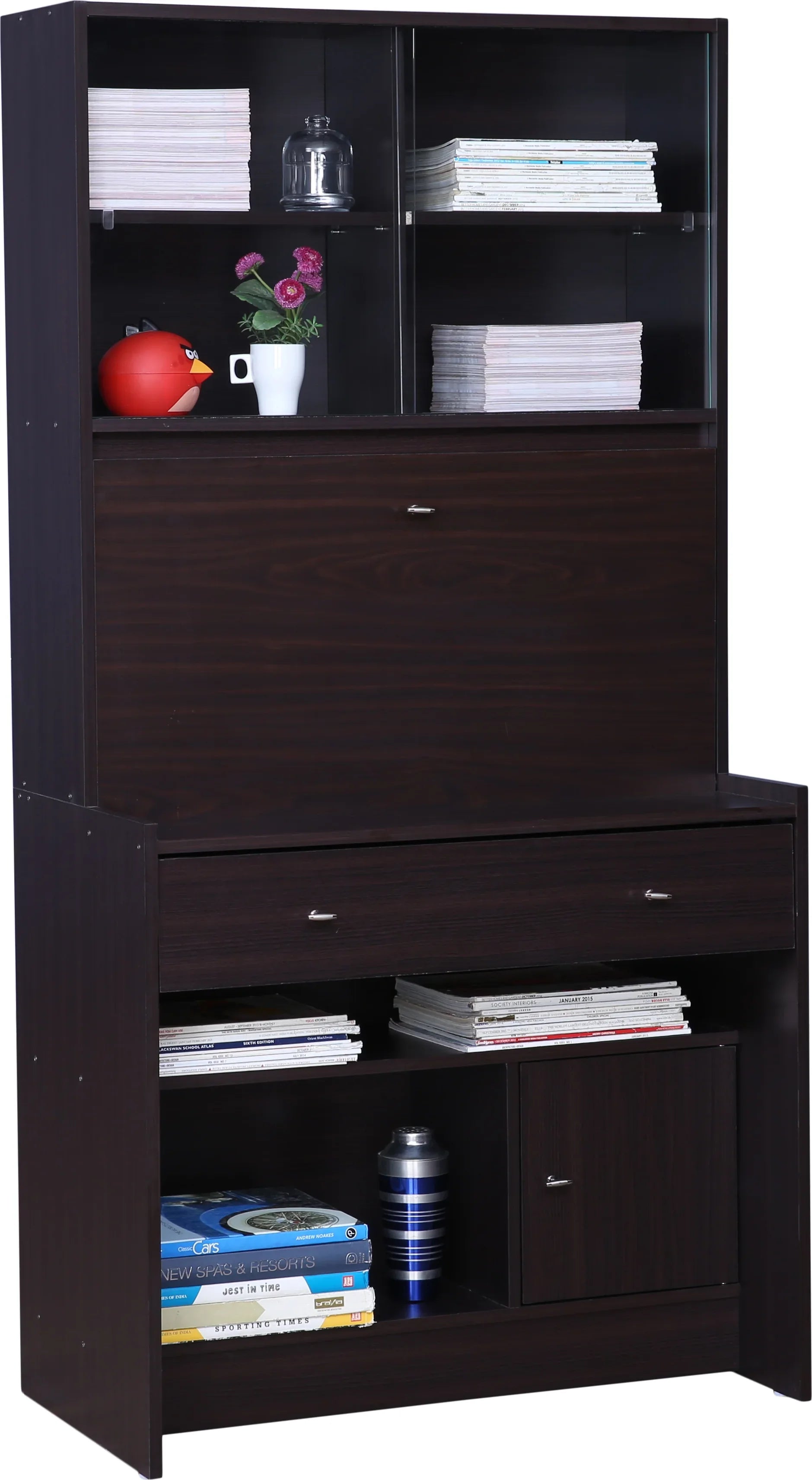 Rhombus Study Table Study Table in Wenge Colour - HomeTown