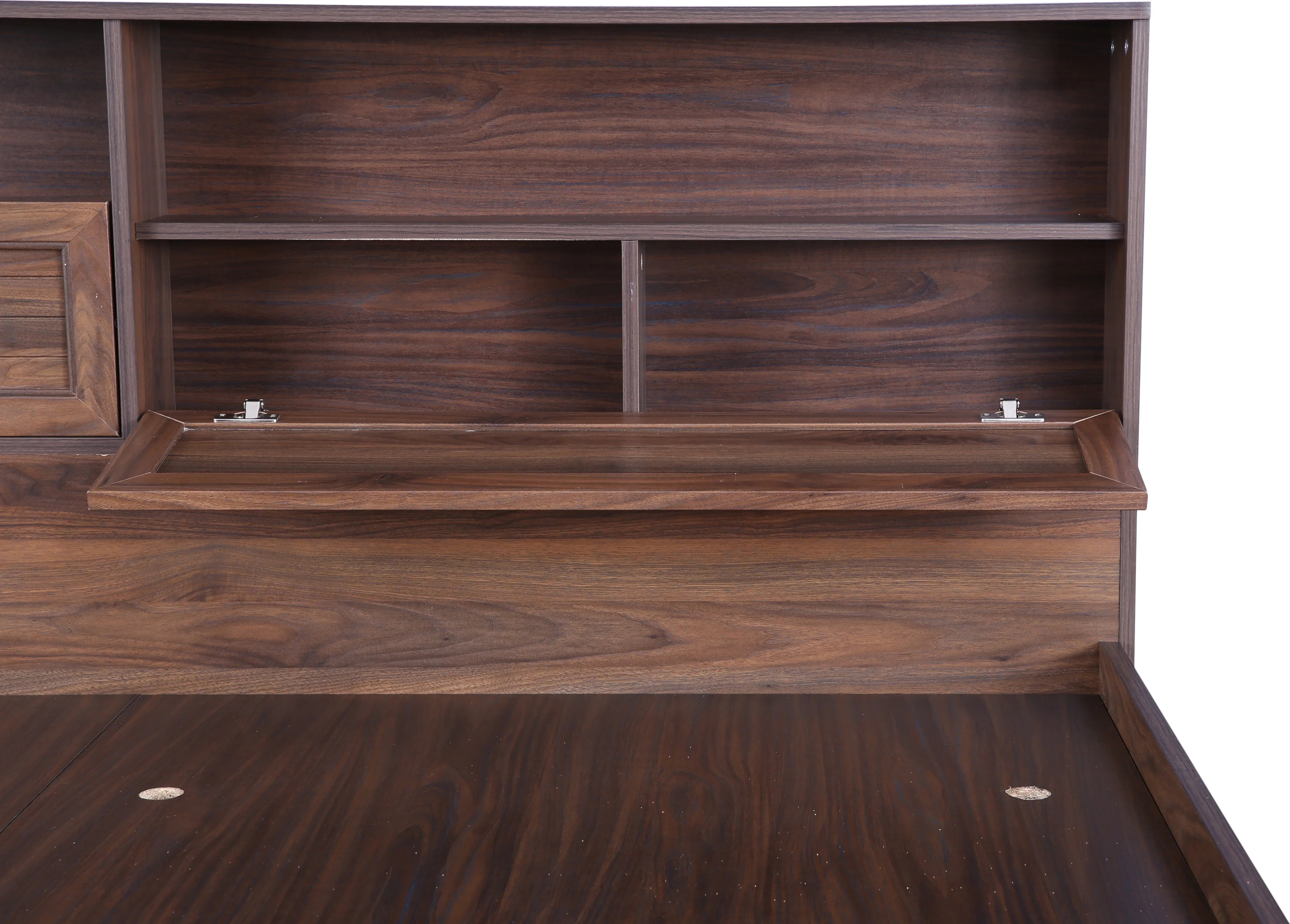 Alyssa Queen bed with Box storage in Wenge Colour - HomeTown