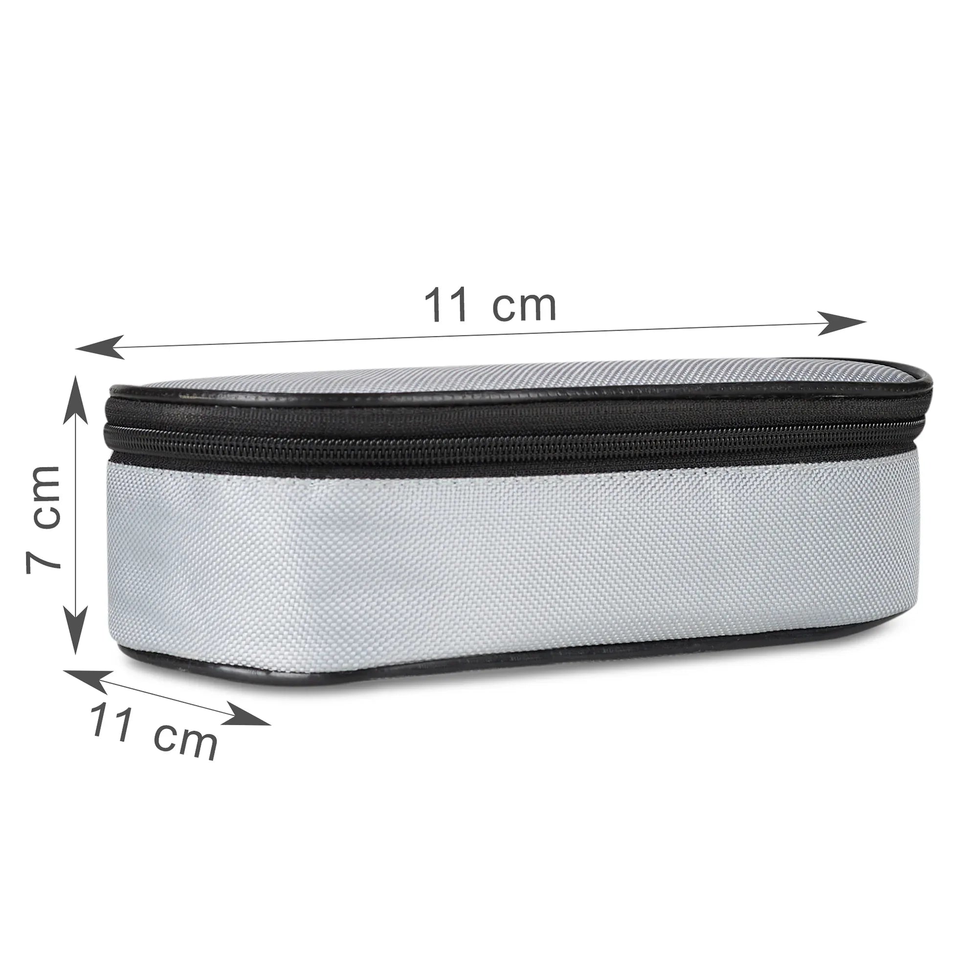 Microsafe 100% BPA Free Plastic & Stainless Steel Mega Lunch Box 400ml Set of 2 + Carry Bag in Grey Colour - HomeTown