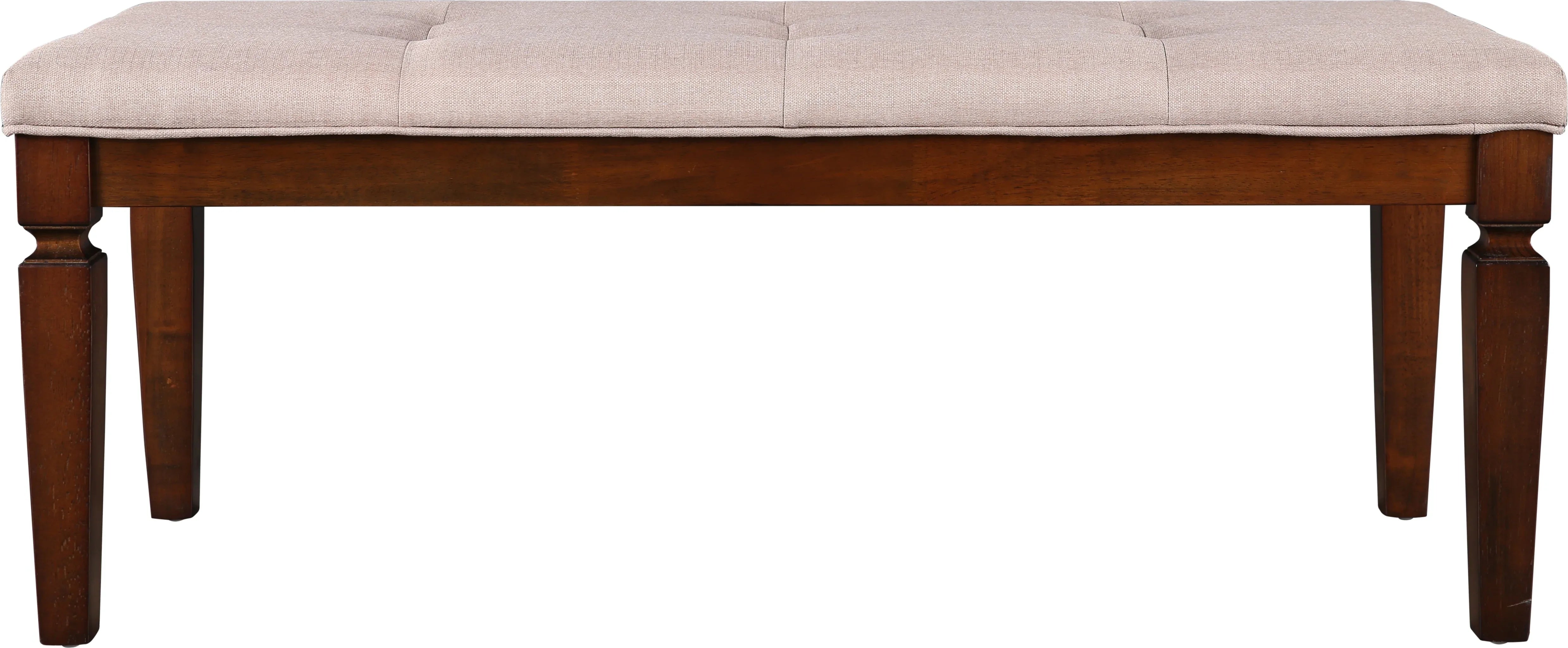 Bliss Marble Top 6 Seater Set with Bench with Inlay in Beige Colour - HomeTown