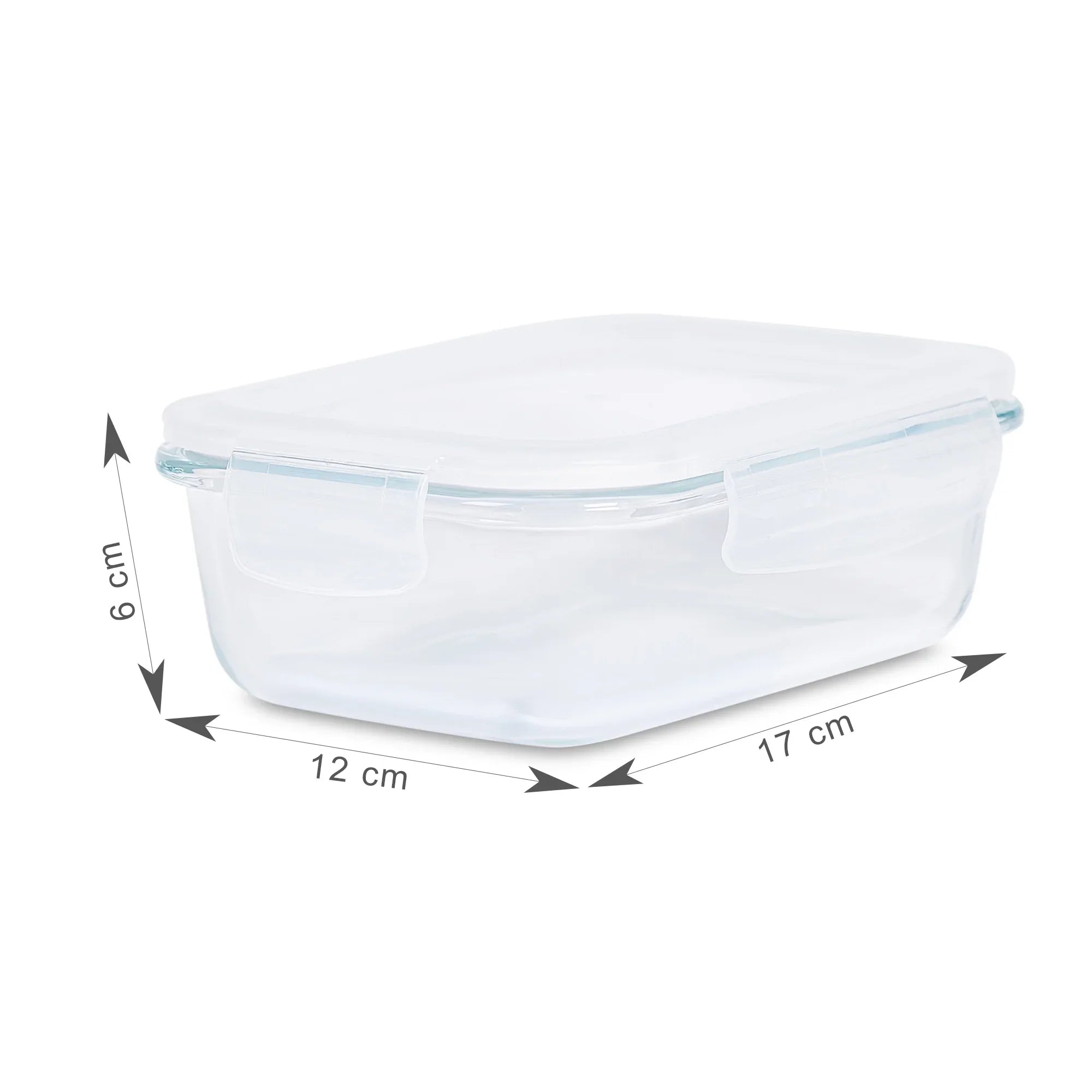 Fiesta Borosilicate Glass Clip Lock Container Set of 3 in Clear Colour - HomeTown