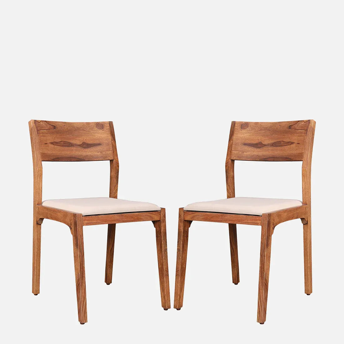 Axel Solidwood Six Seater Dining Set With Bench in Natural Sheesham Colour - HomeTown