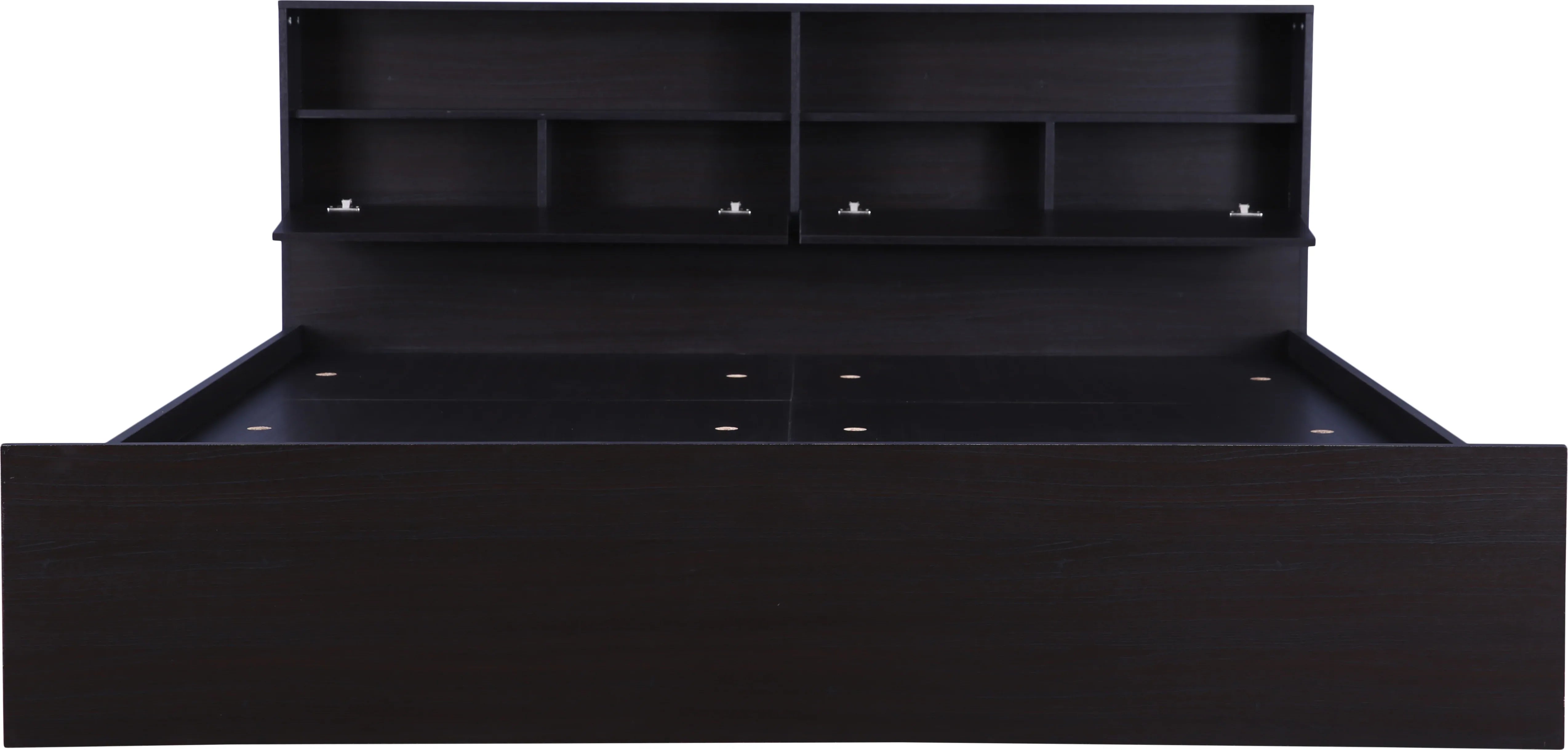 Alex King bed with Box storage in Dark Walnut Colour - HomeTown