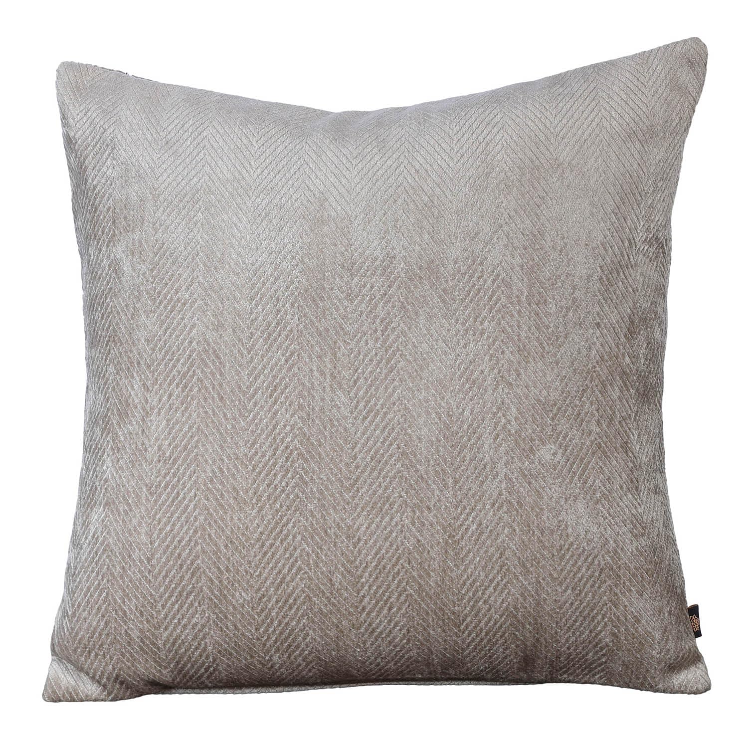 GM Grey 2 Pieces Self Design Square Cushion Covers