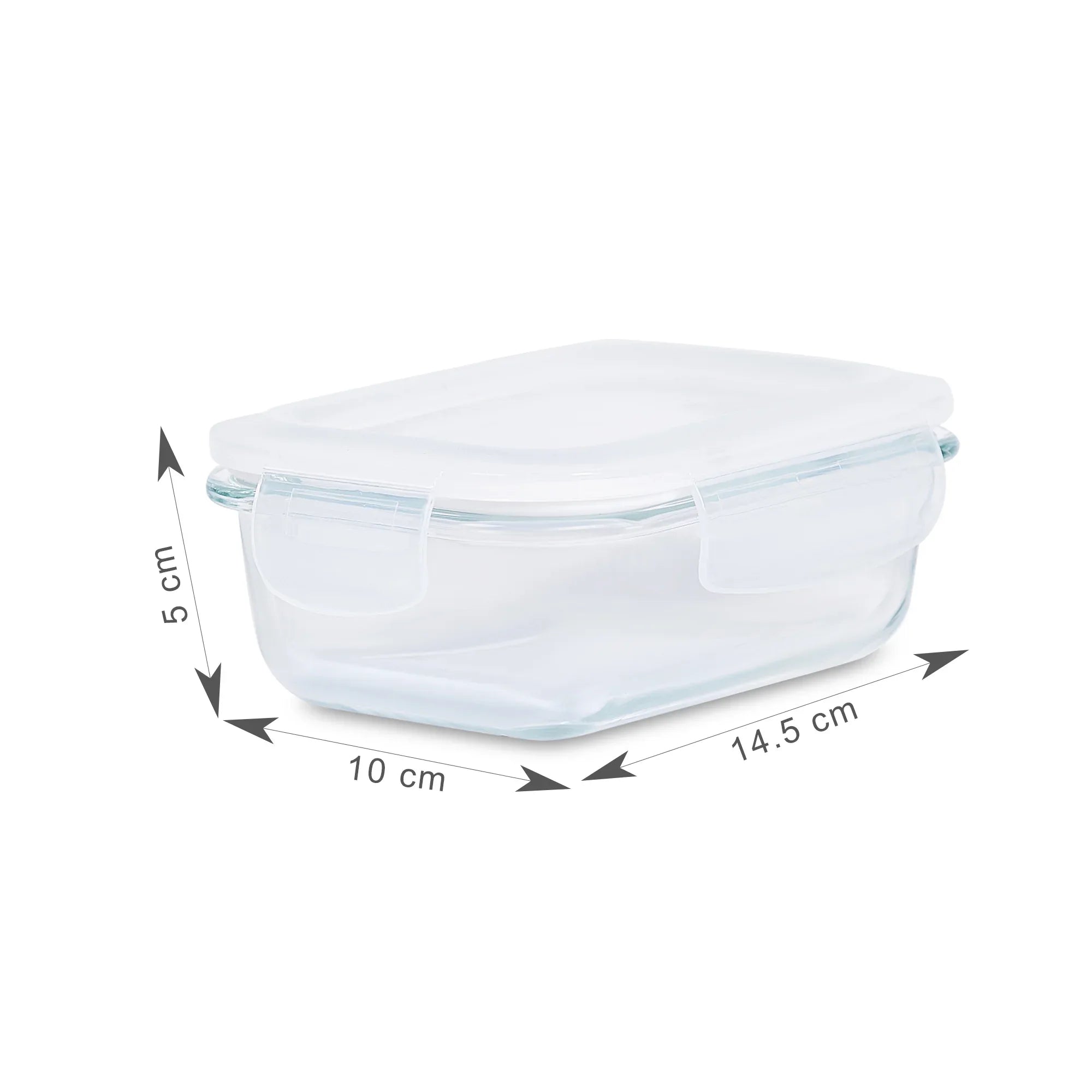 Fiesta Borosilicate Glass Clip Lock Container Set of 3 in Clear Colour - HomeTown