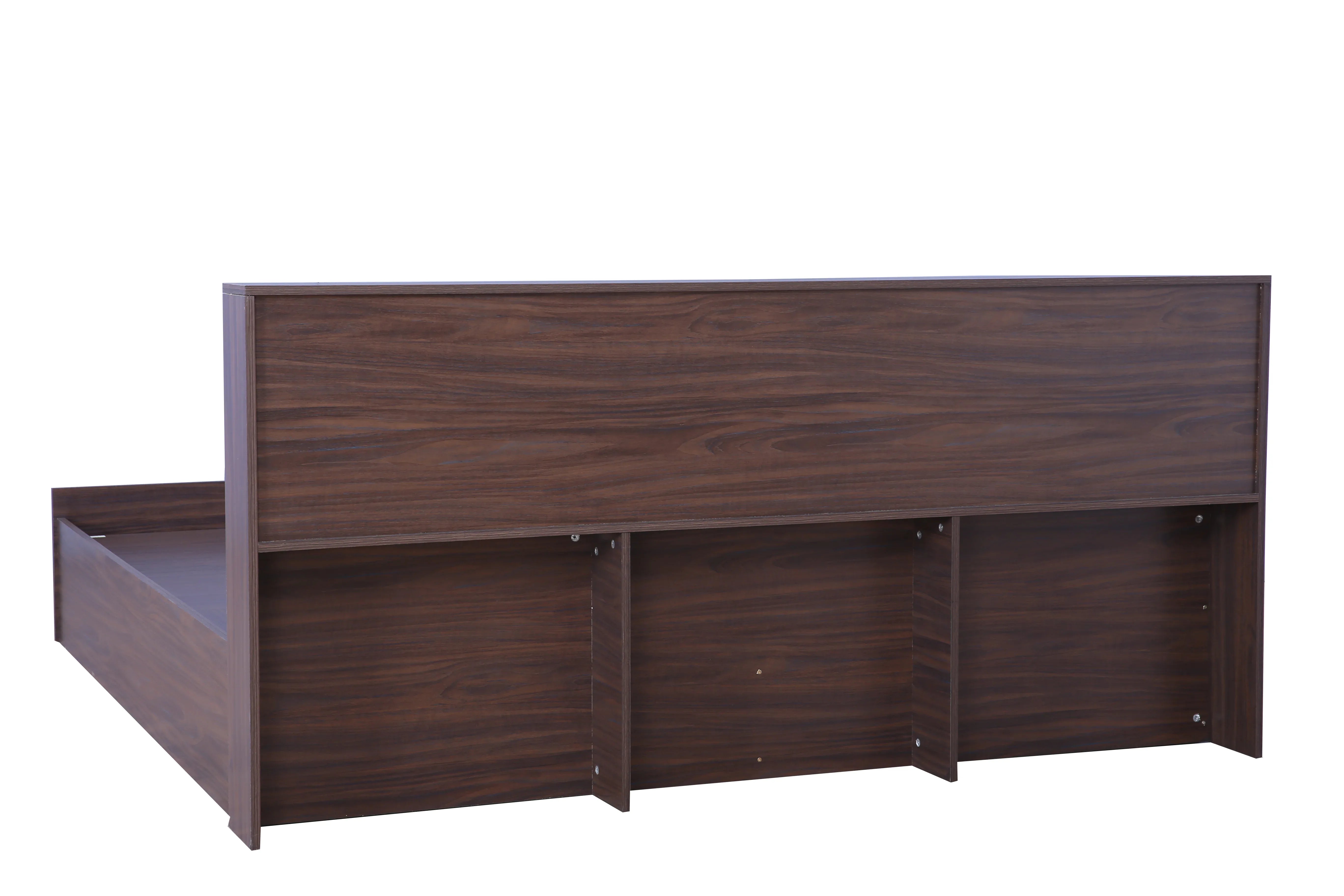 Bolton King Bed with Hydraulic storage in Walnut Colour - HomeTown
