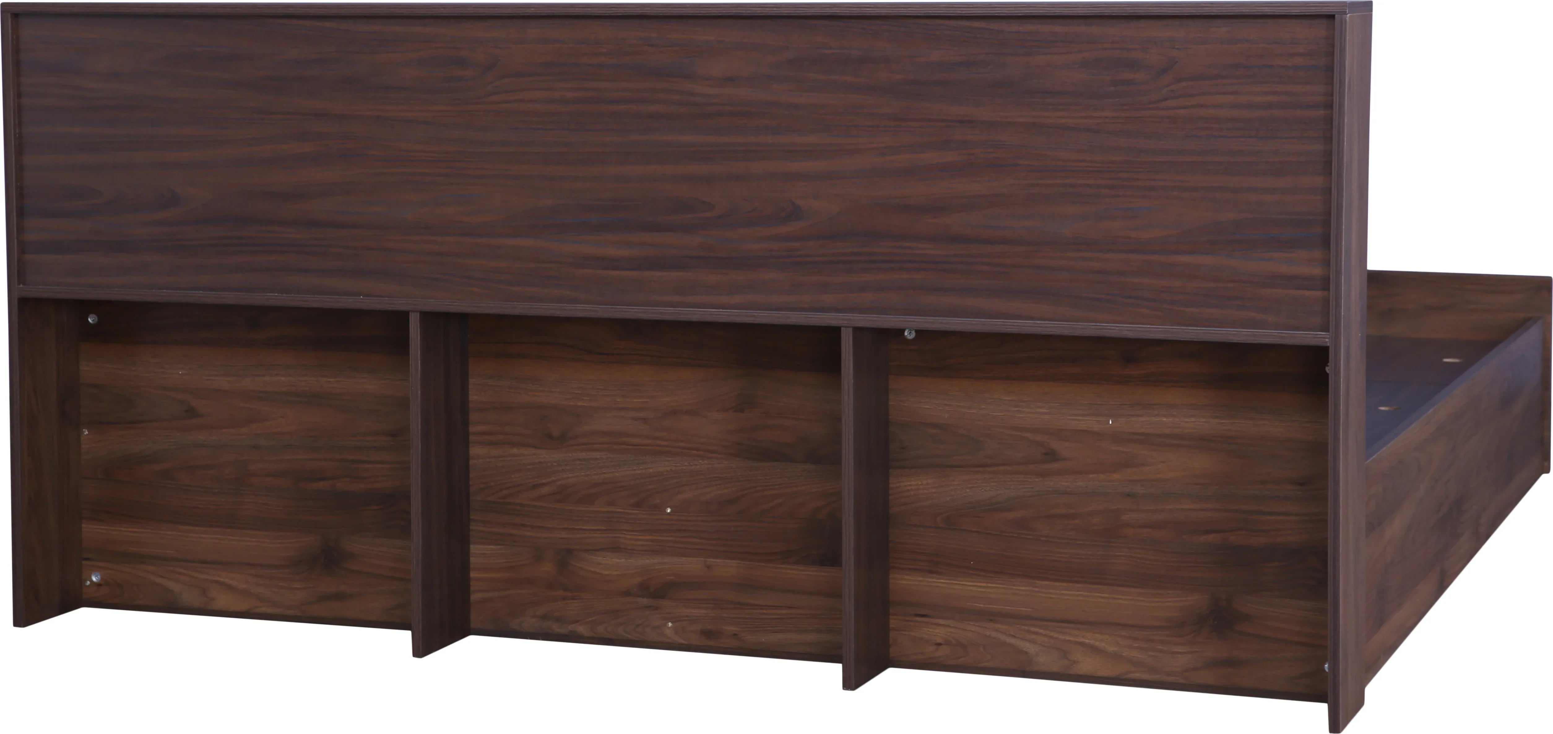Alyssa Queen bed with Box storage in Wenge Colour - HomeTown