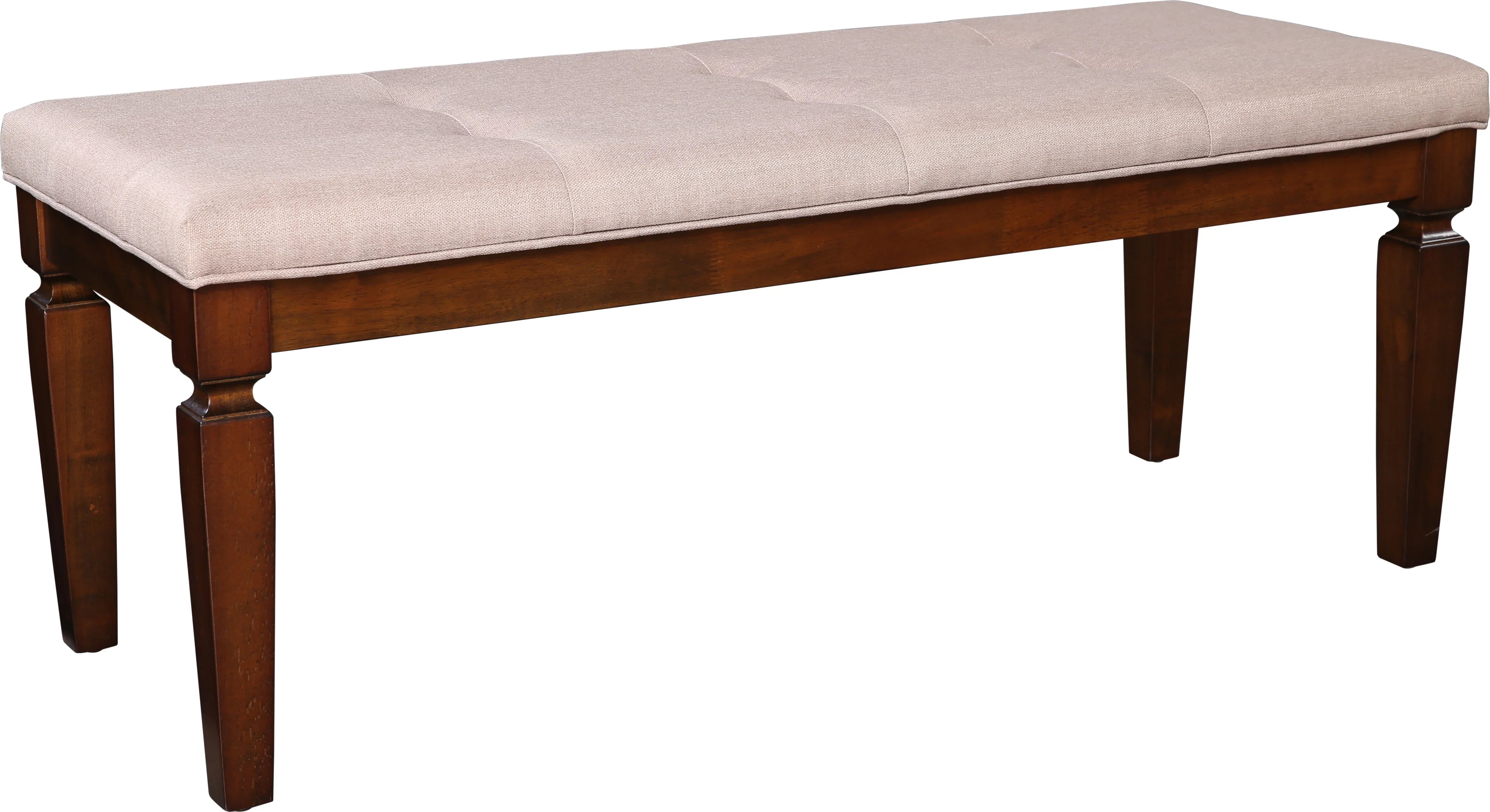 Bliss Marble Top 6 Seater Set with Bench with Inlay in Beige Colour - HomeTown