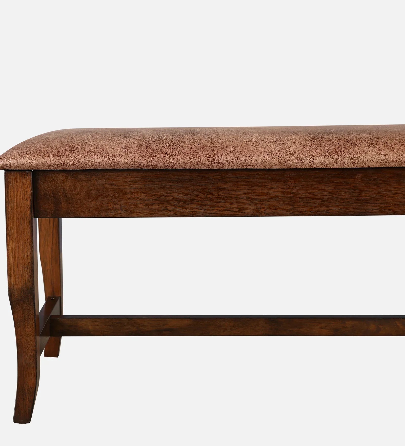 Nexus Marble Finish Six Seater Dining Set With Bench in Antique Cherry Colour - HomeTown