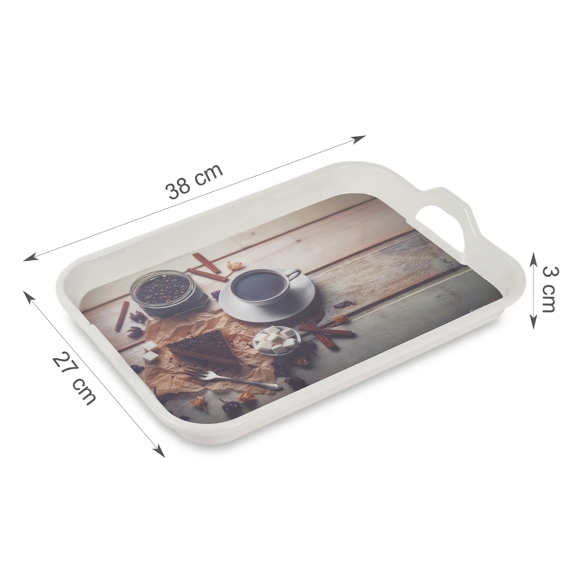 Handy Melamine Tray Set of 3 in Multi Colour - HomeTown