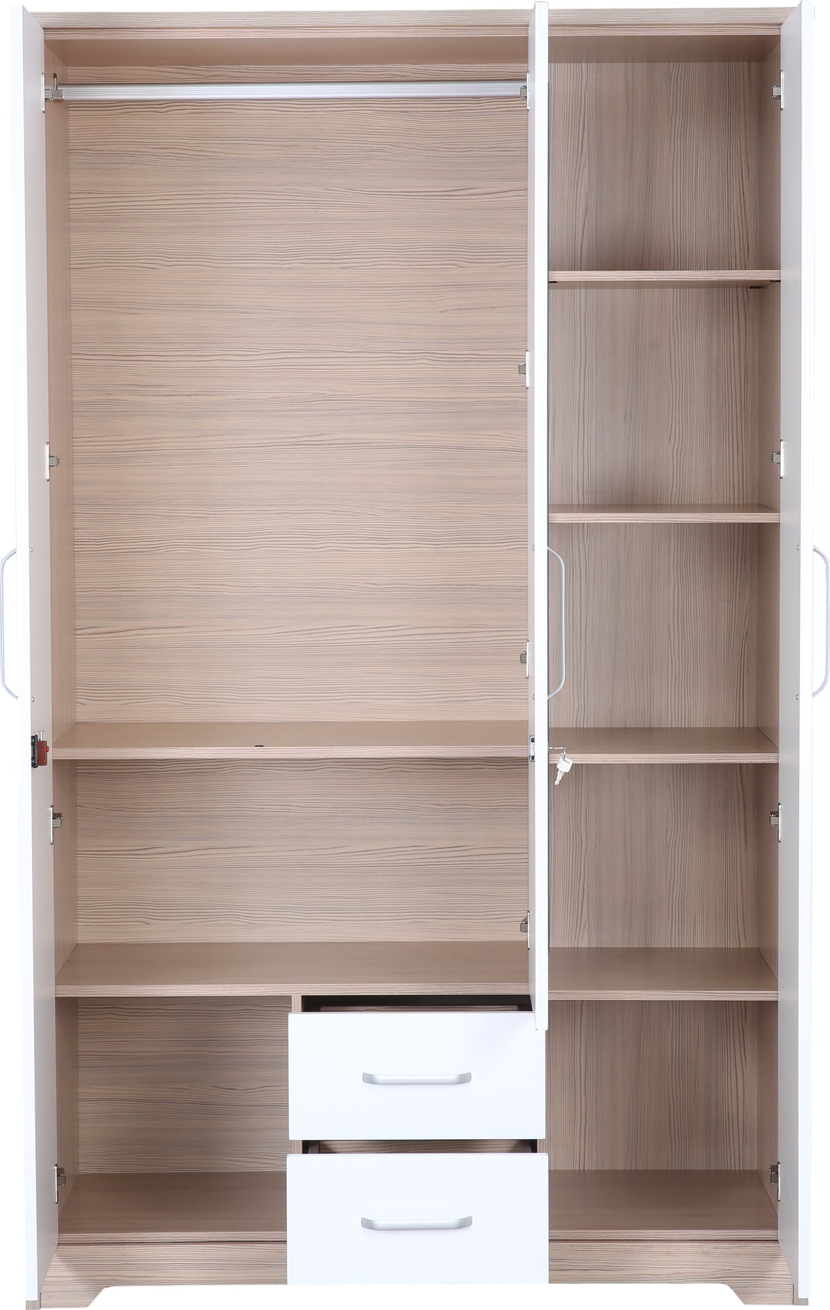 Ambra Three door Wardrobe in Oak Colour
